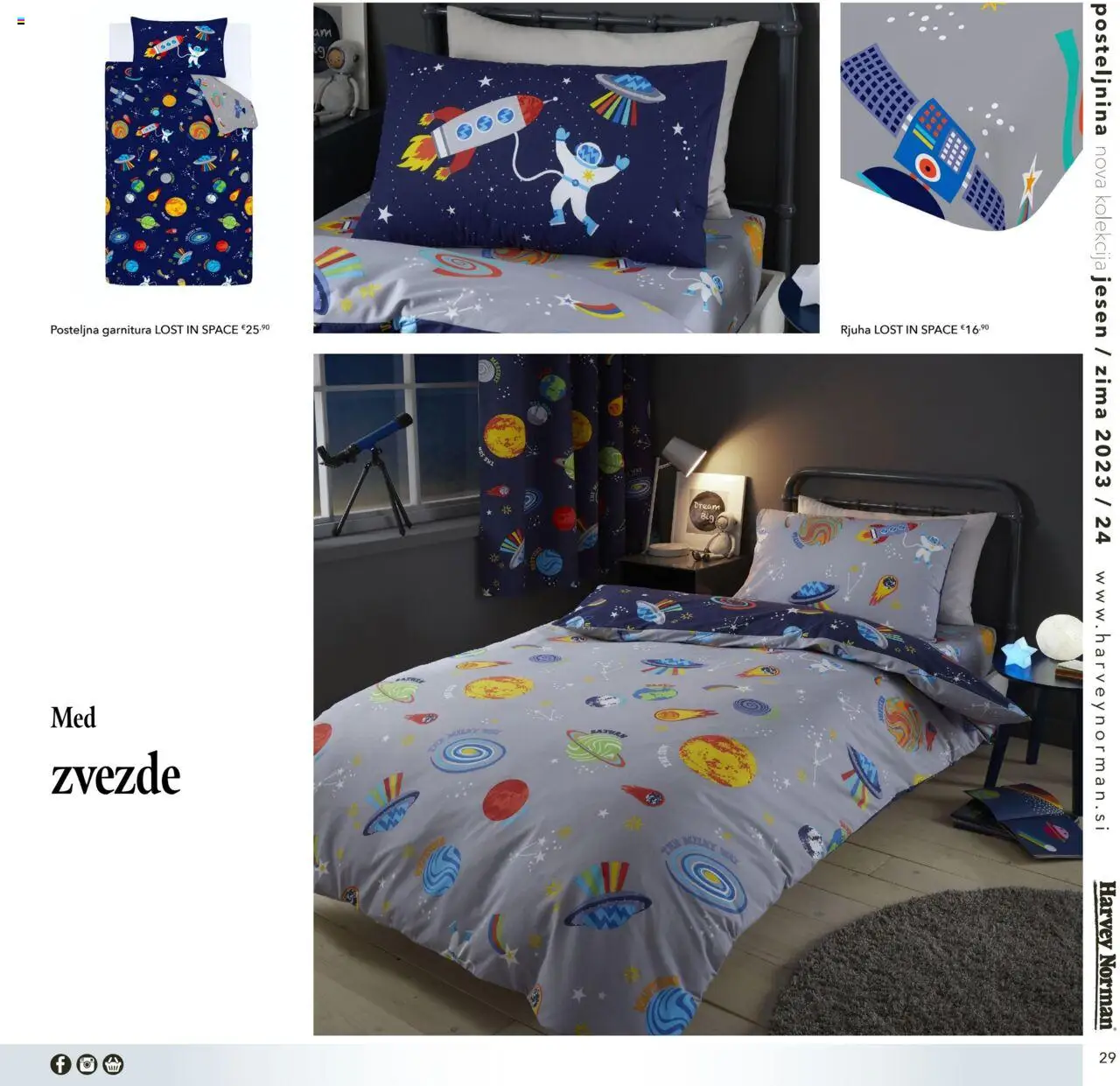 Harvey Norman katalog jesen zima nova otroška posteljnina │ velja od 01.10.2023 | Stran: 29 | Izdelki: Posteljnina, Rjuha