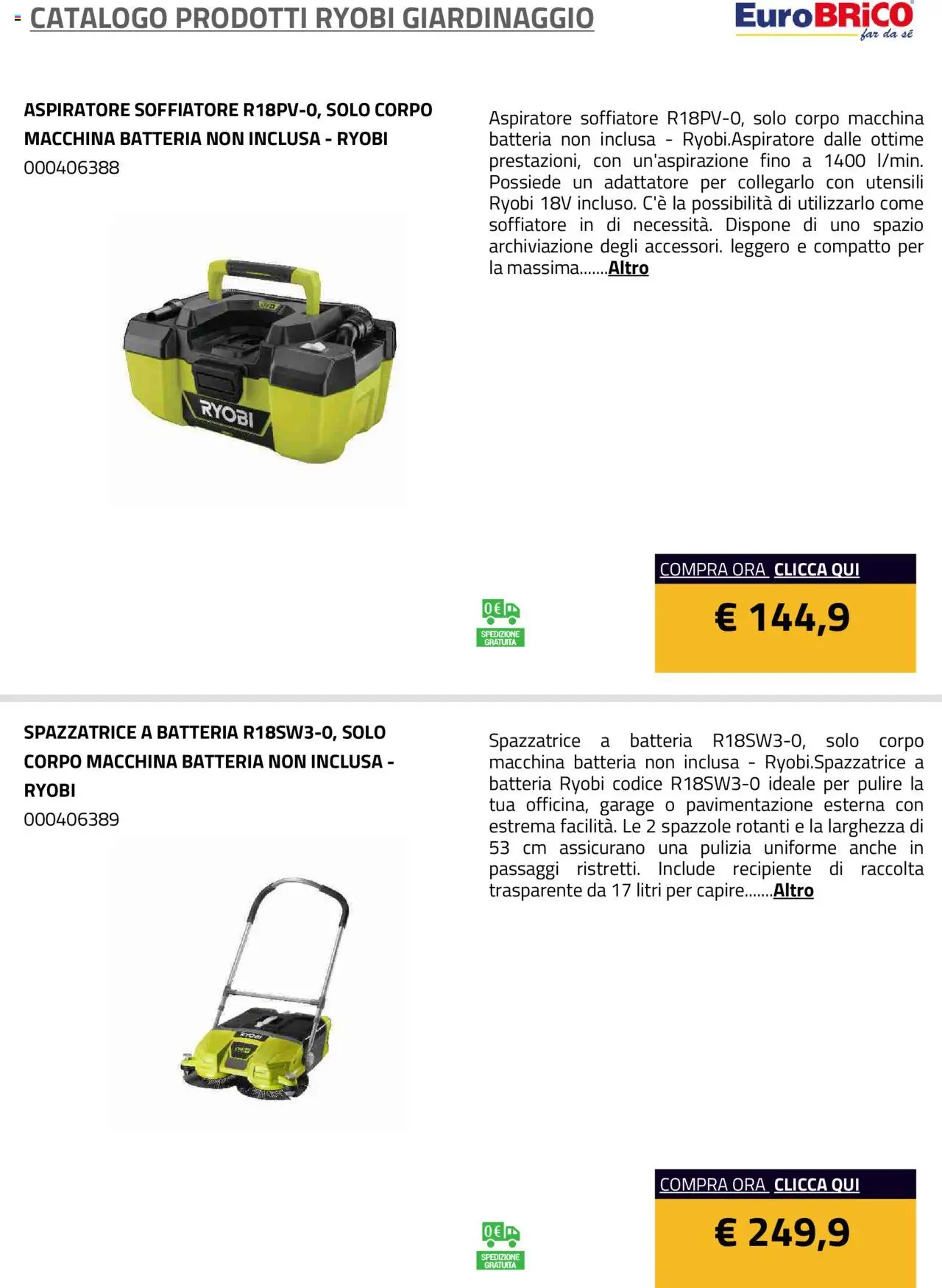 Volantino Eurobrico del 23.07.2025 | Pagina: 49 | Prodotti: Adattatore, Batteria