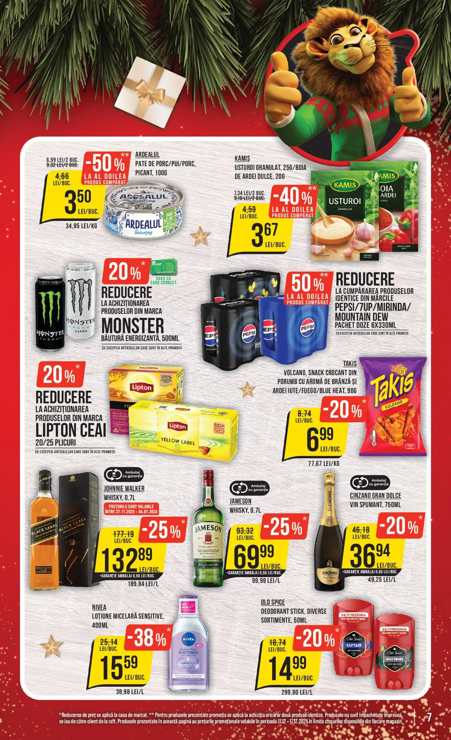 Noul catalog Mega Image – valabil de la 11.12.2025 | Pagină: 7 | Produse: Kısırlaştırılmış Kedi Maması, Brânză, Porumb, Usturoi