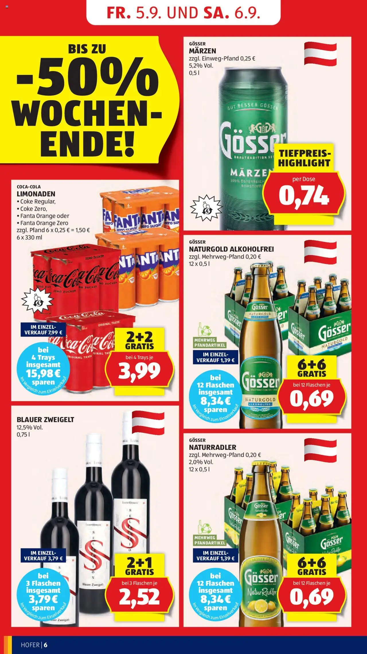 Hofer Reisen Flugblatt gültig ab 05.09.2025 | Seite: 8 | Produkte: Zucker