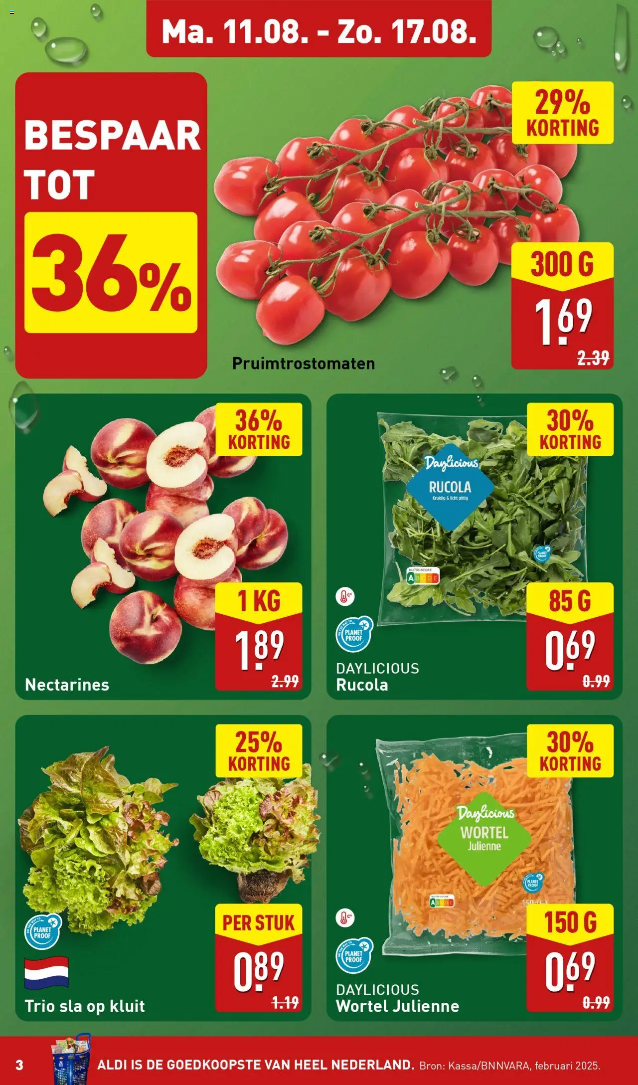  | Pagina: 3 | Producten: Nectarines, Sla, Rucola