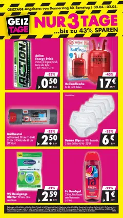 Mäc Geiz Prospekt 	 ab 27.04.2026 gültig | Seite: 8 | Produkte: Energy, Fa duschgel, Äpfel, Duschgel