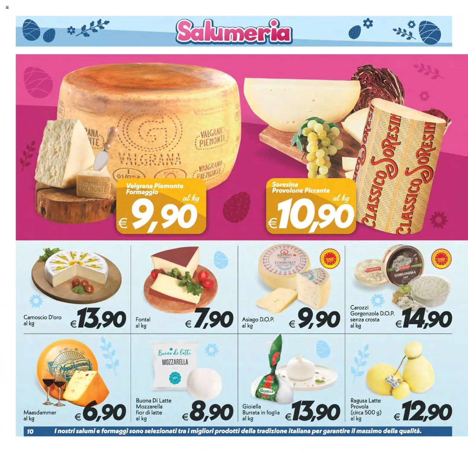 Volantino SuperConveniente del 27.03.2026 | Pagina: 10 | Prodotti: Provolone, Mozzarella, Provola, Burrata