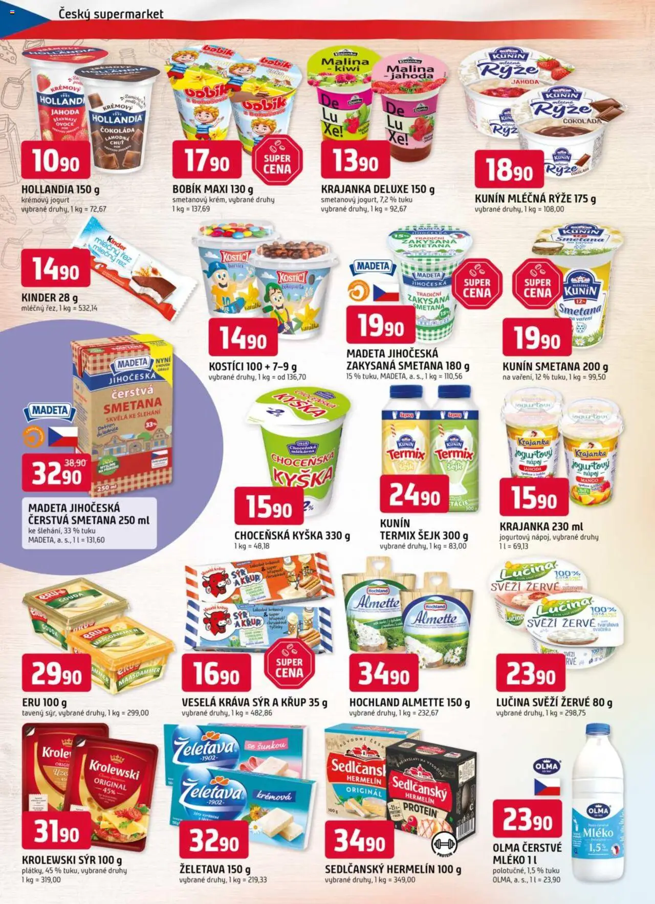 Trefa leták od 22.10.2025 | Strana: 4 | Produkty: Kostici, Čokoláda, Smetana, Kiwi