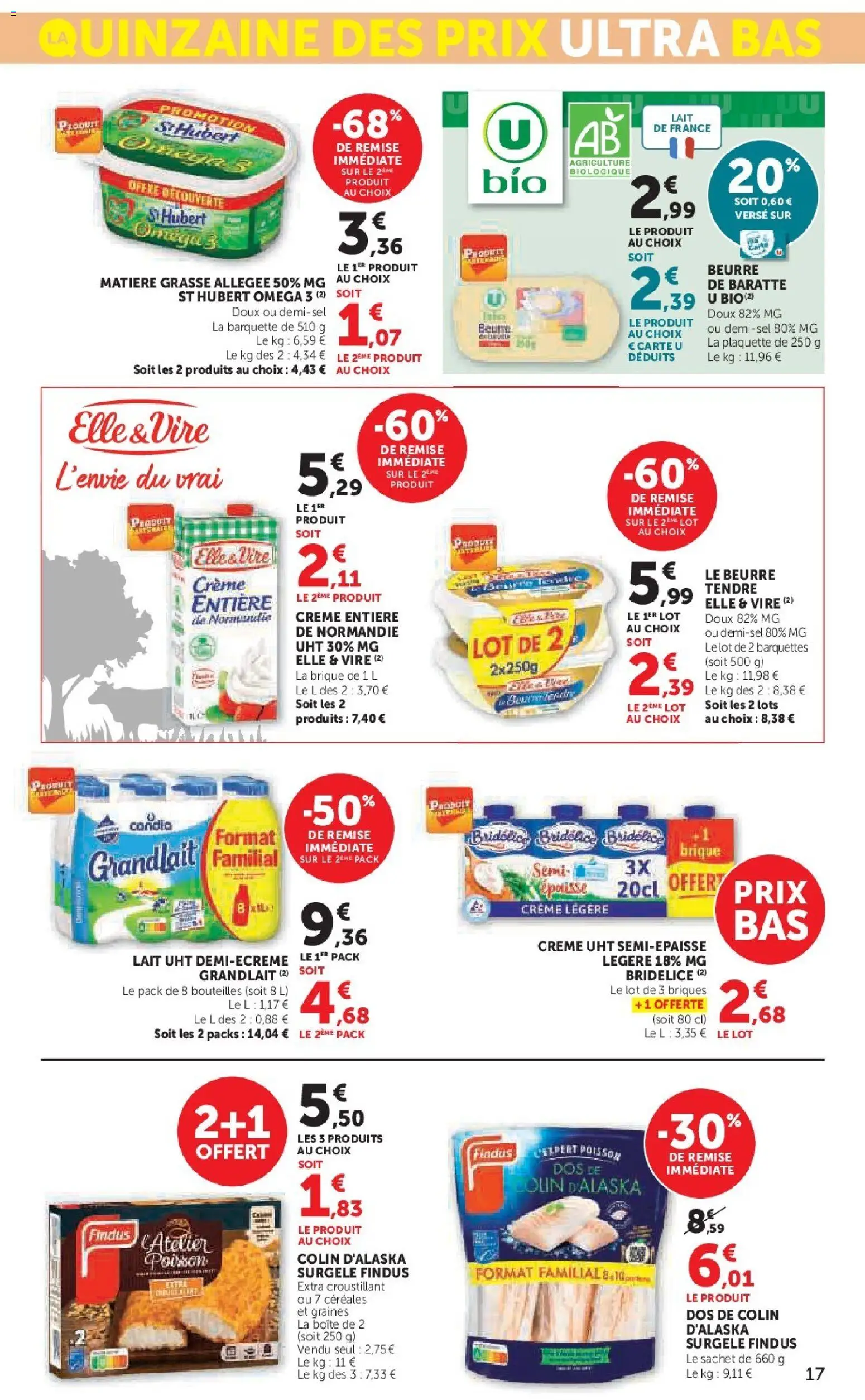 {H1} | Page: 17 | Produits: Briques, Beurre, Poisson, Crème