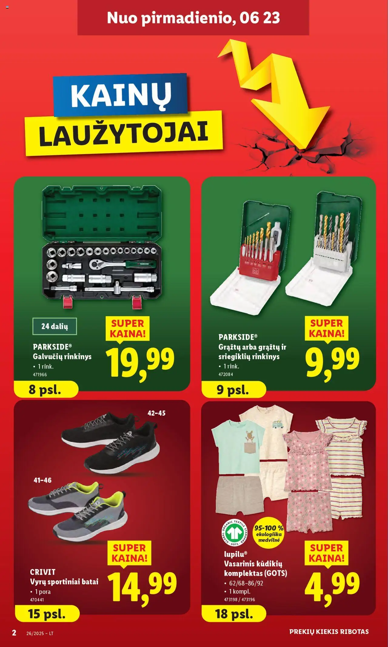 LIDL leidinys - Ne maisto prekių pasiūlymai│galioja nuo 23.06.2025 | Puslapis: 2