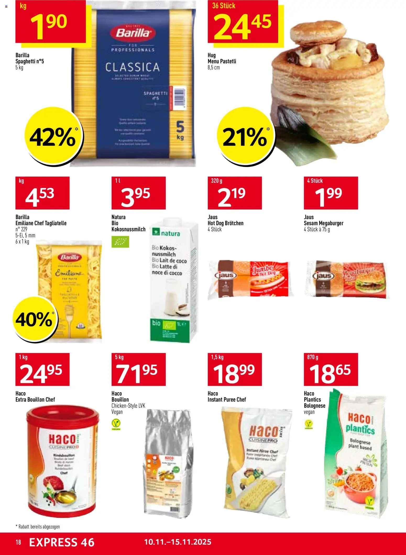 Prodega Aktionen – gültig ab 10.11.2025 | Seite: 18 | Produkte: Barilla