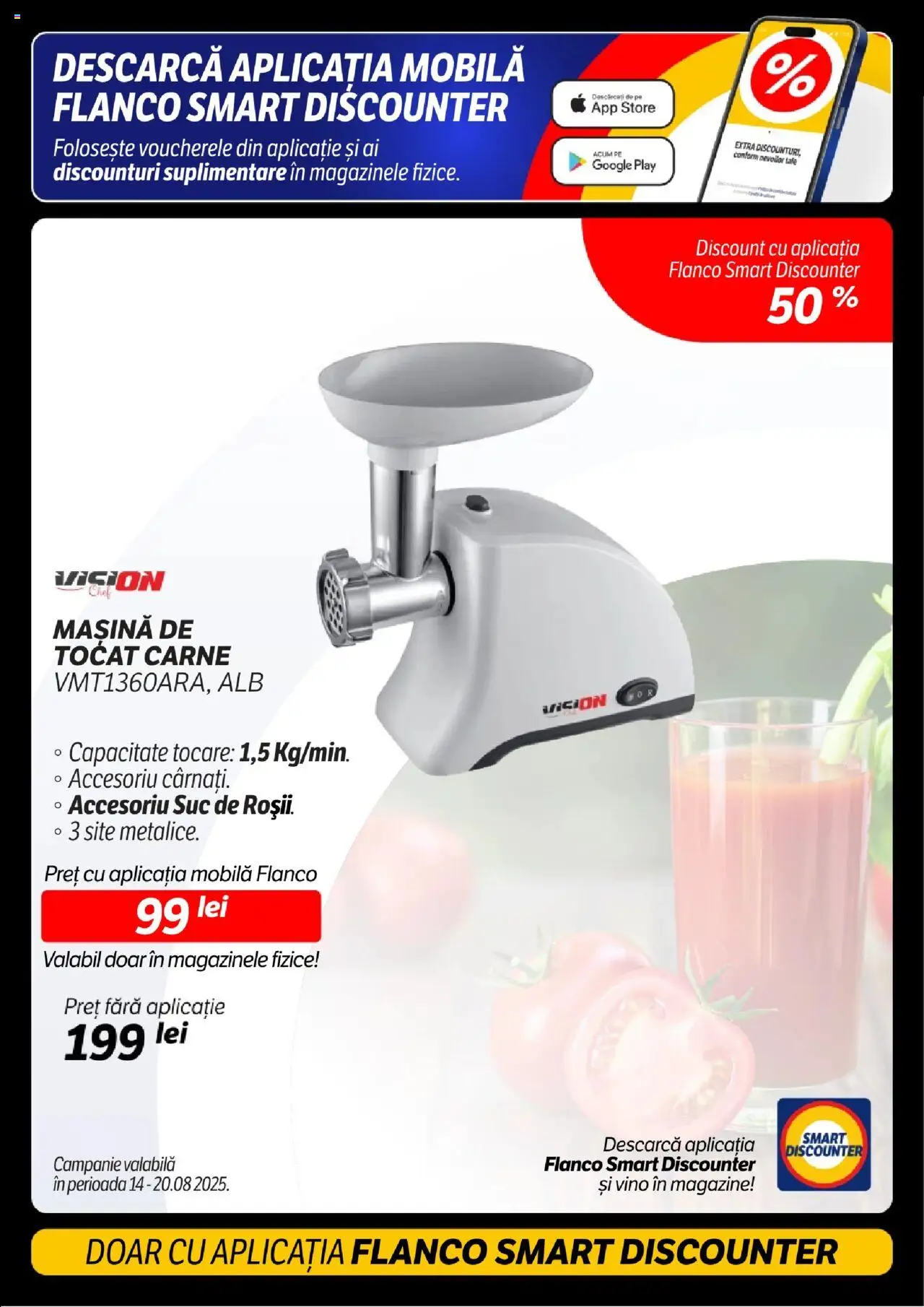 Catalog Flanco – valabil de la 14.08.2025 | Pagină: 7 | Produse: Mașină de tocat, Suc