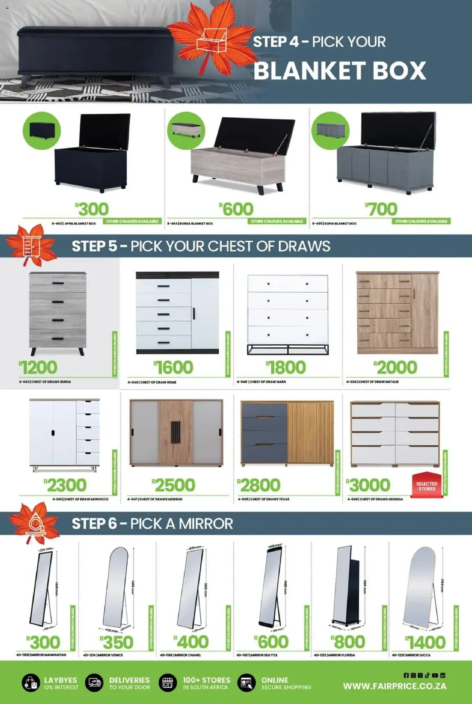 New Fair Price catalogue – valid from 01.03.2026 | Page: 17 | Products: Blanket box, Blanket, Box, Mirror