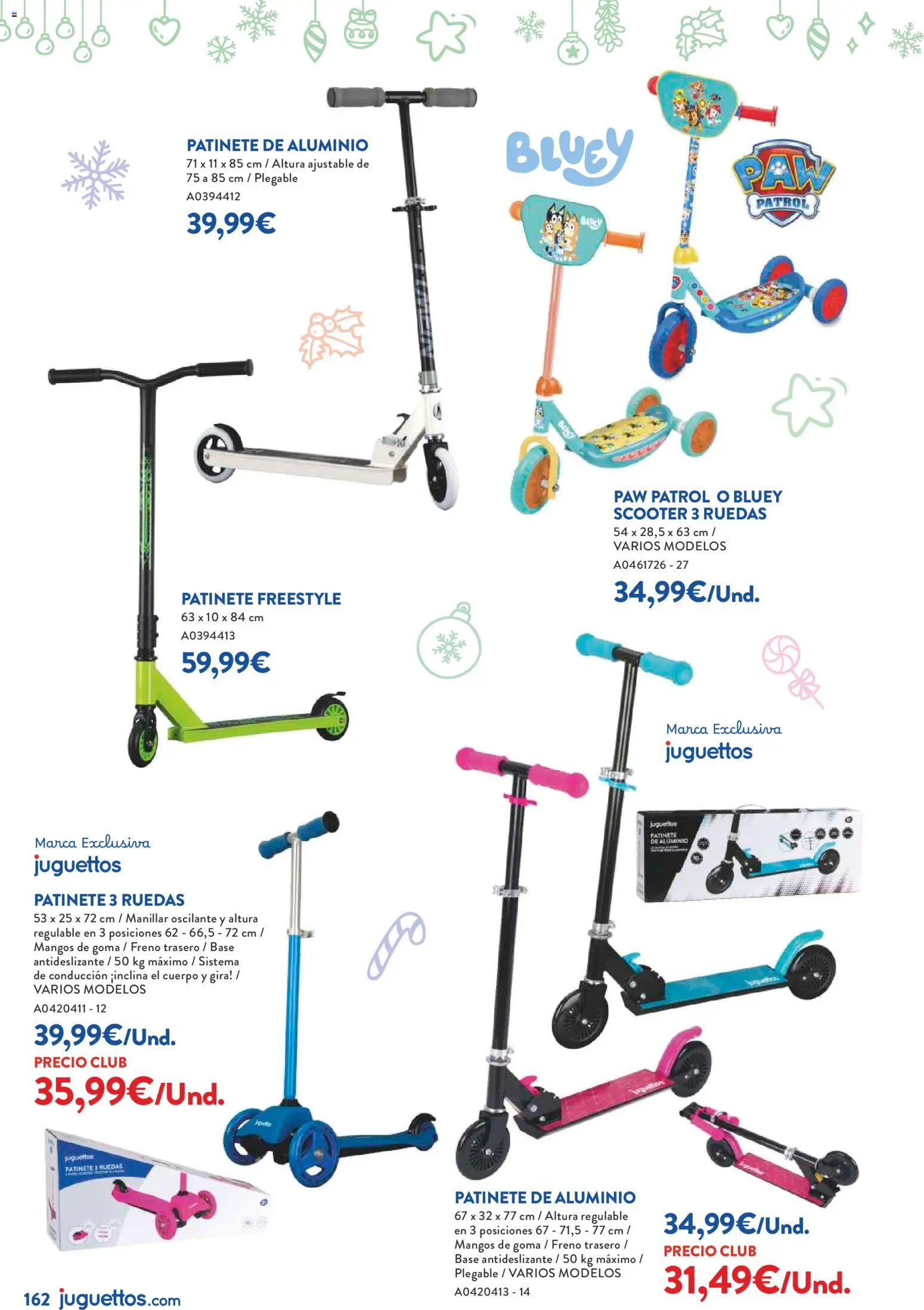 Juguettos catálogo Navidad │ válido desde el 27.10.2025 | Página: 162 | Productos: Patinete