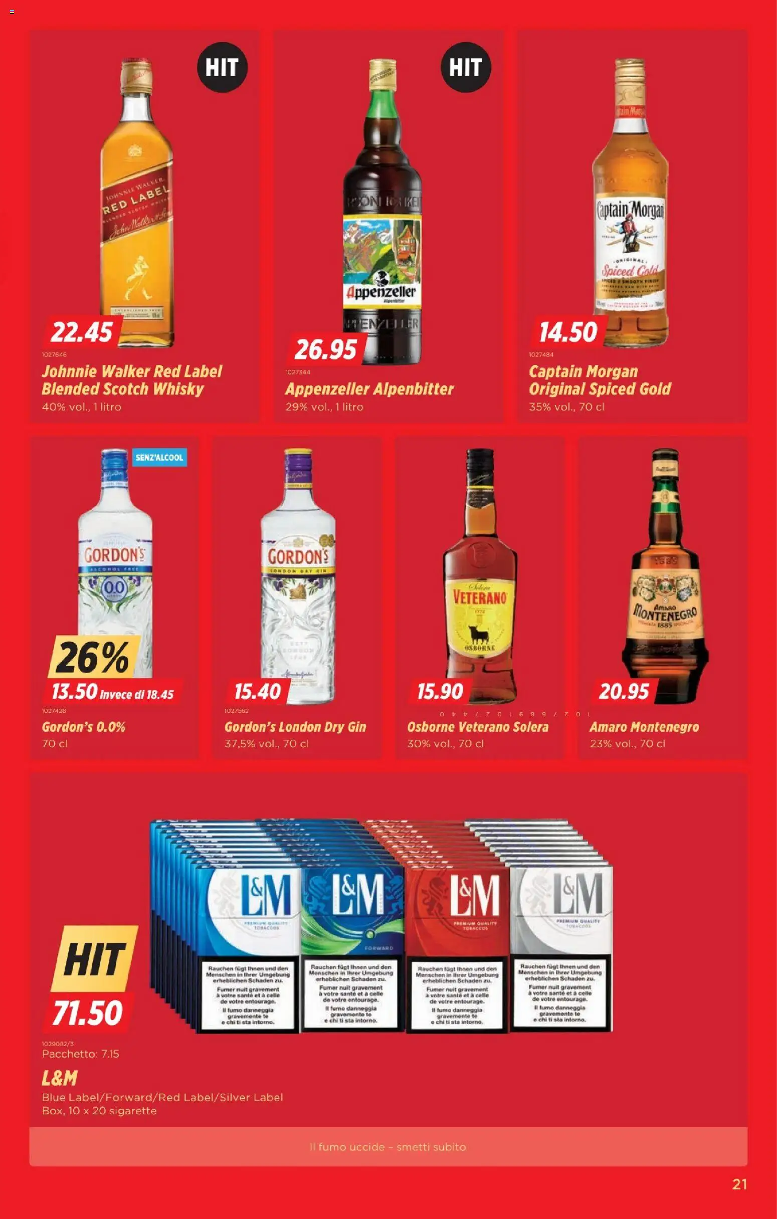 Denner Aktionen IT – gültig ab 18.11.2025 | Seite: 21 | Produkte: Gin