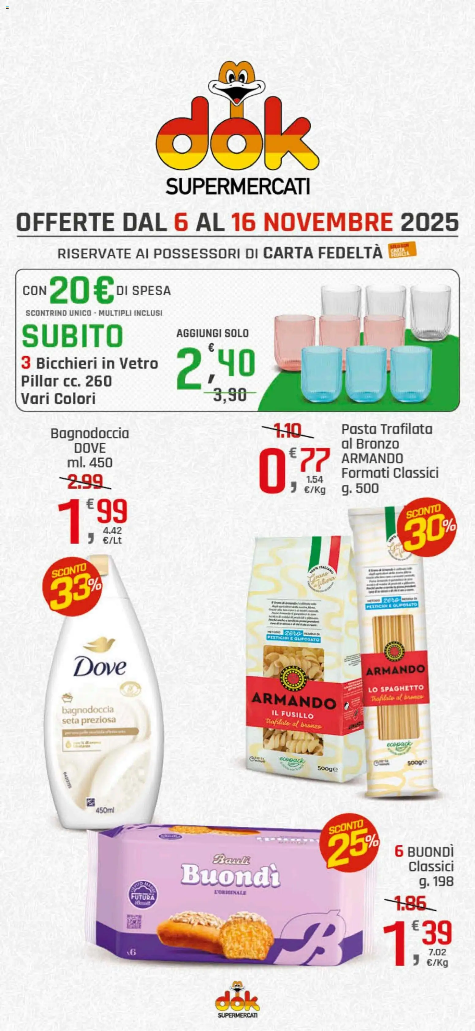 Volantino DOK del 06.11.2025 | Pagina: 1 | Prodotti: Pasta