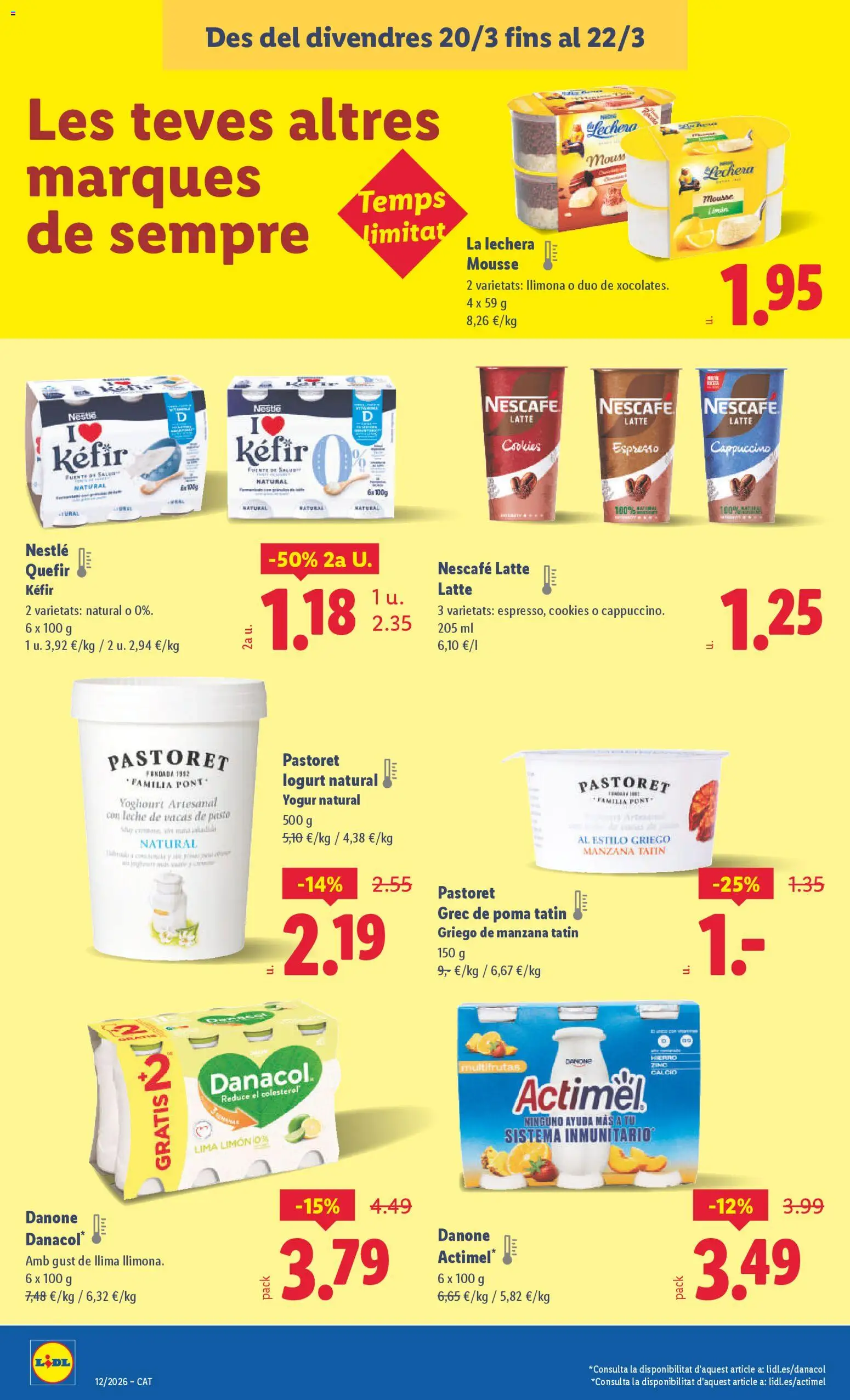 Lidl folleto │ válido desde el 16.03.2026 | Página: 38 | Productos: Lima, Mousse, Leche, Manzana