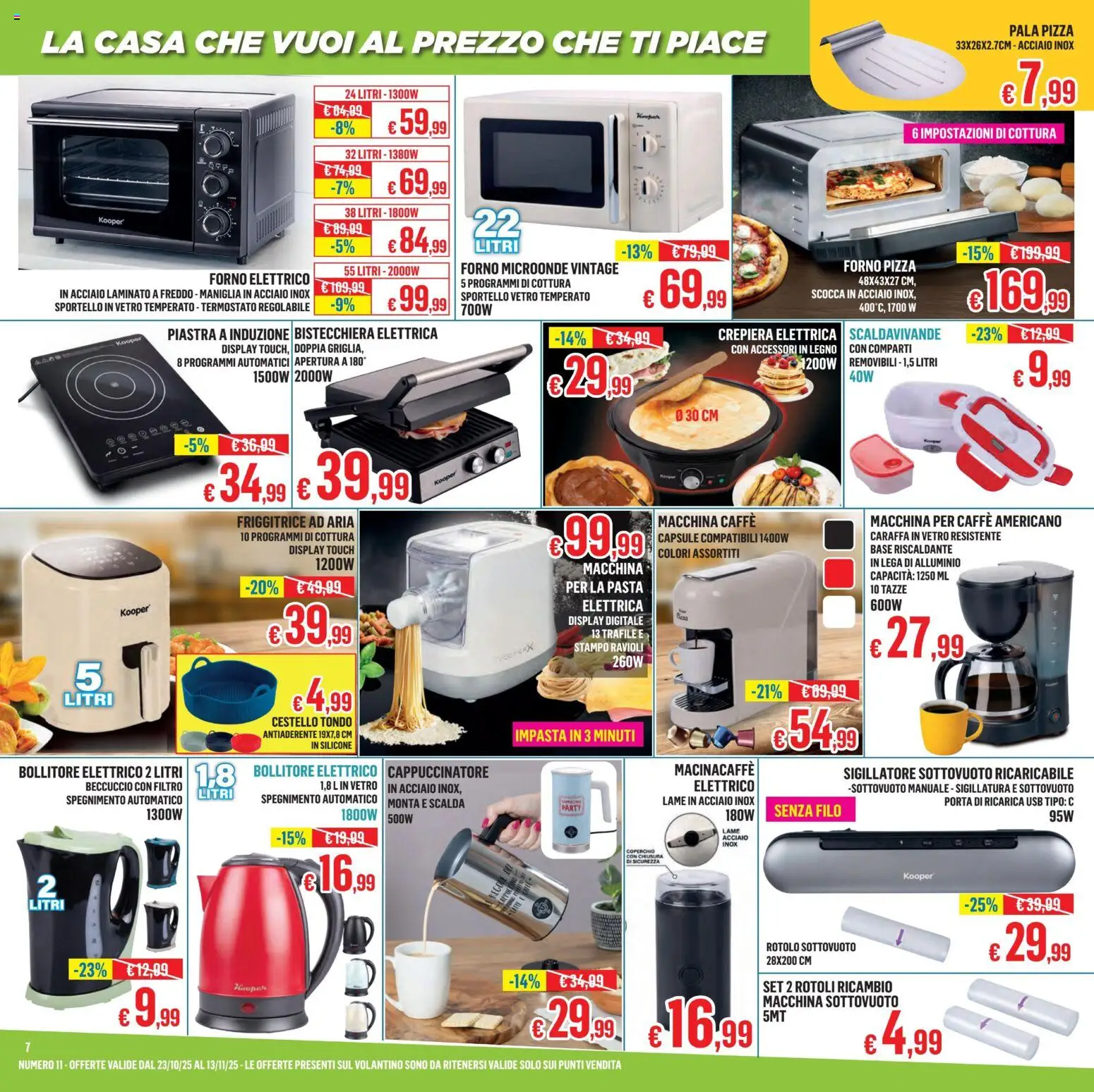 Volantino Satur del 23.10.2025 | Pagina: 7 | Prodotti: Caraffa, Bistecchiera, USB, Bollitore