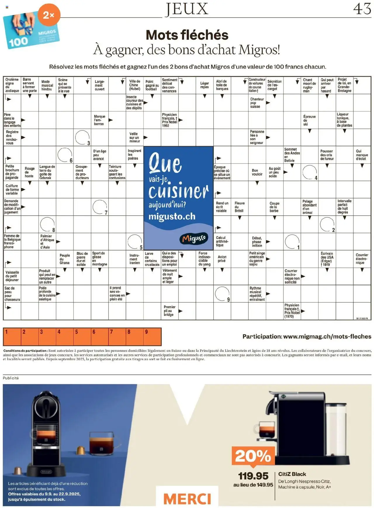 Migros Magazin FR – gültig ab 08.09.2025 | Seite: 43 | Produkte: Rouge