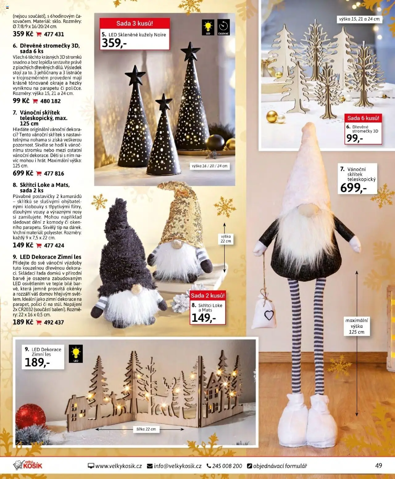 Velký Košík katalog říjen od 01.10.2025 | Strana: 49 | Produkty: Komody, Košík, Časovač, LED