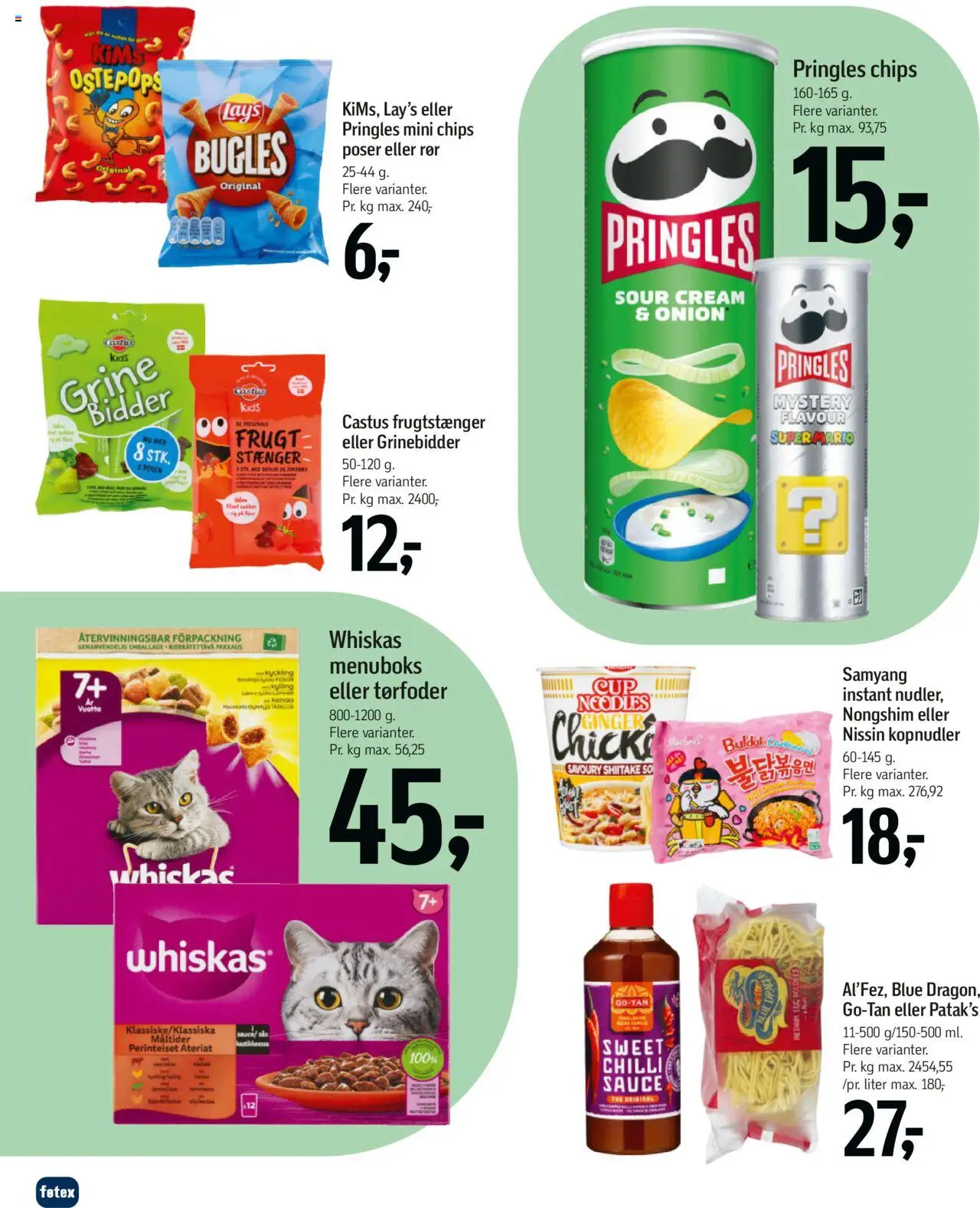 Føtex Tilbudsavis gyldig fra 01.08.2025 | Side: 58 | Produkter: Chips, Kopnudler, Chilli
