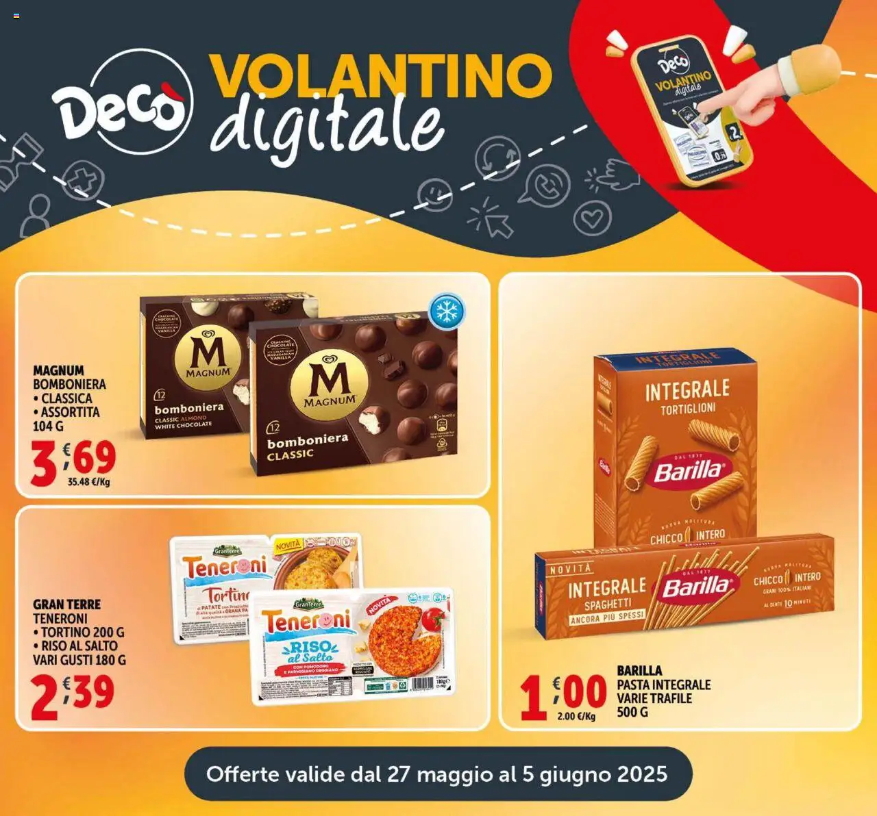 Volantino Decò del 27.05.2025 | Pagina: 21 | Prodotti: Pomodoro, Pasta, Parmigiano reggiano, Parmigiano