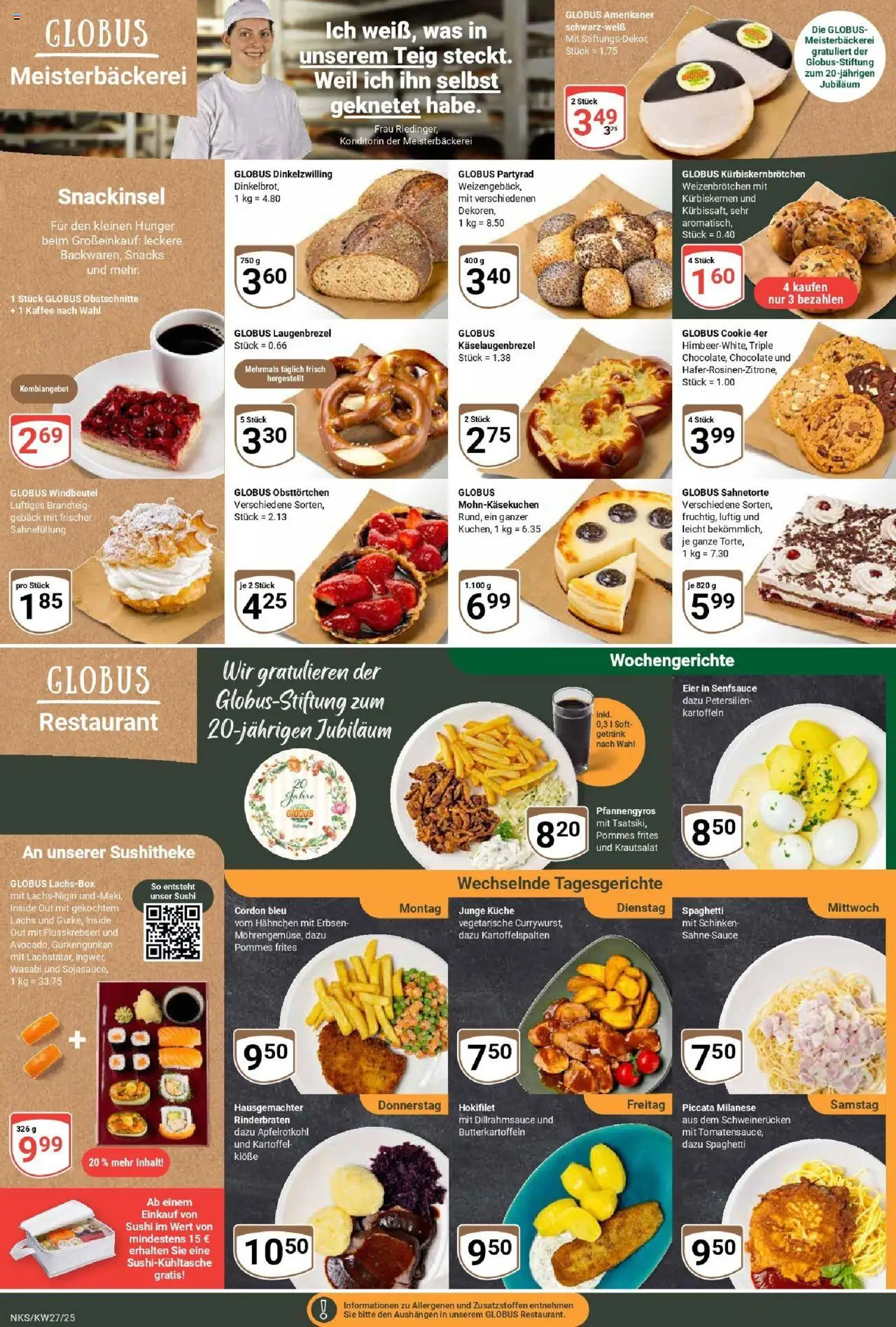 Globus prospekt Neunkirchen	 - gültig ab dem 29.06.2025 | Seite: 17 | Produkte: Eier, Pommes, Schinken, Sahne