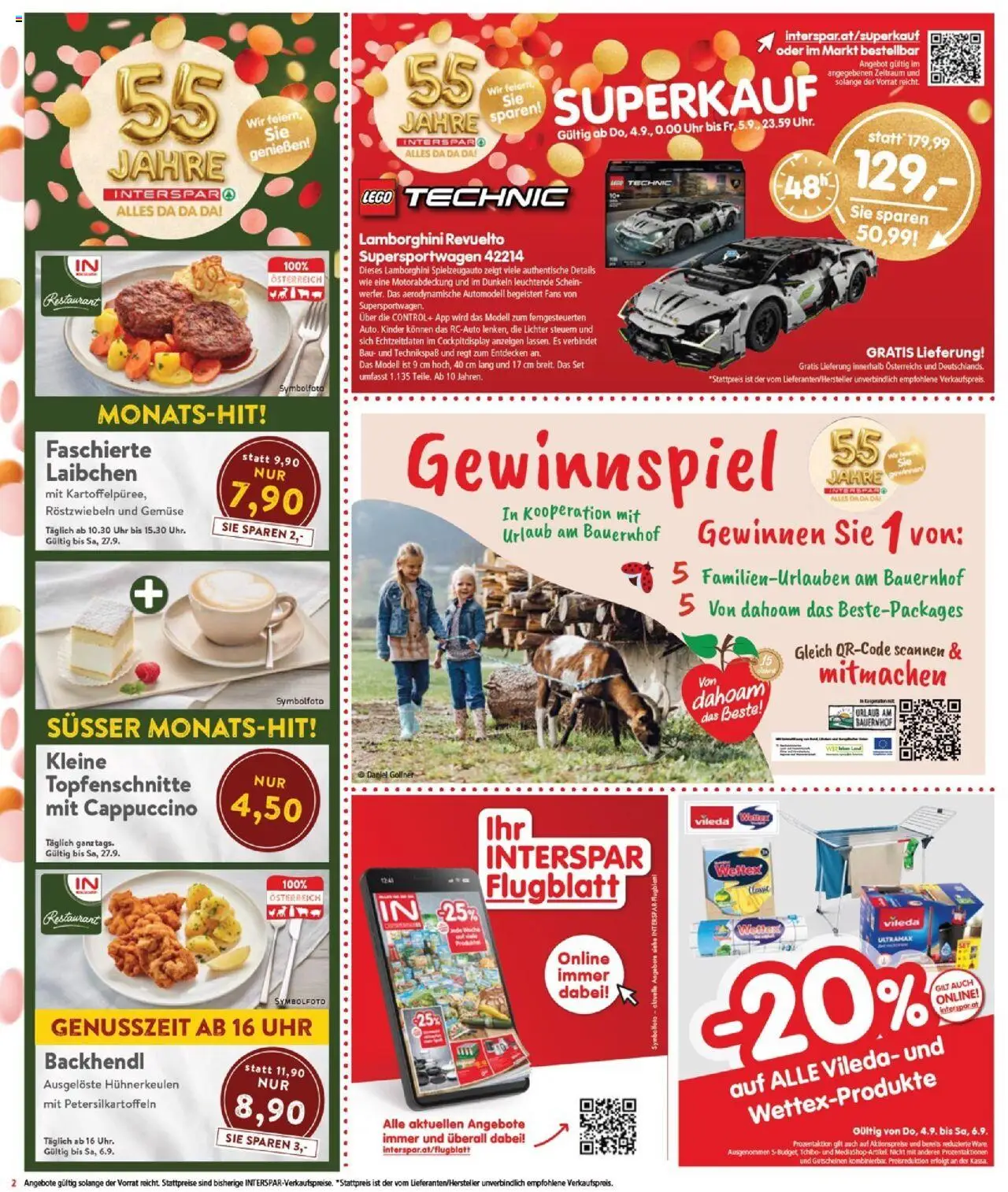 Interspar Flugblatt - Burgenland Nord gültig ab 04.09.2025 | Seite: 2 | Produkte: Gemüse, Uhr