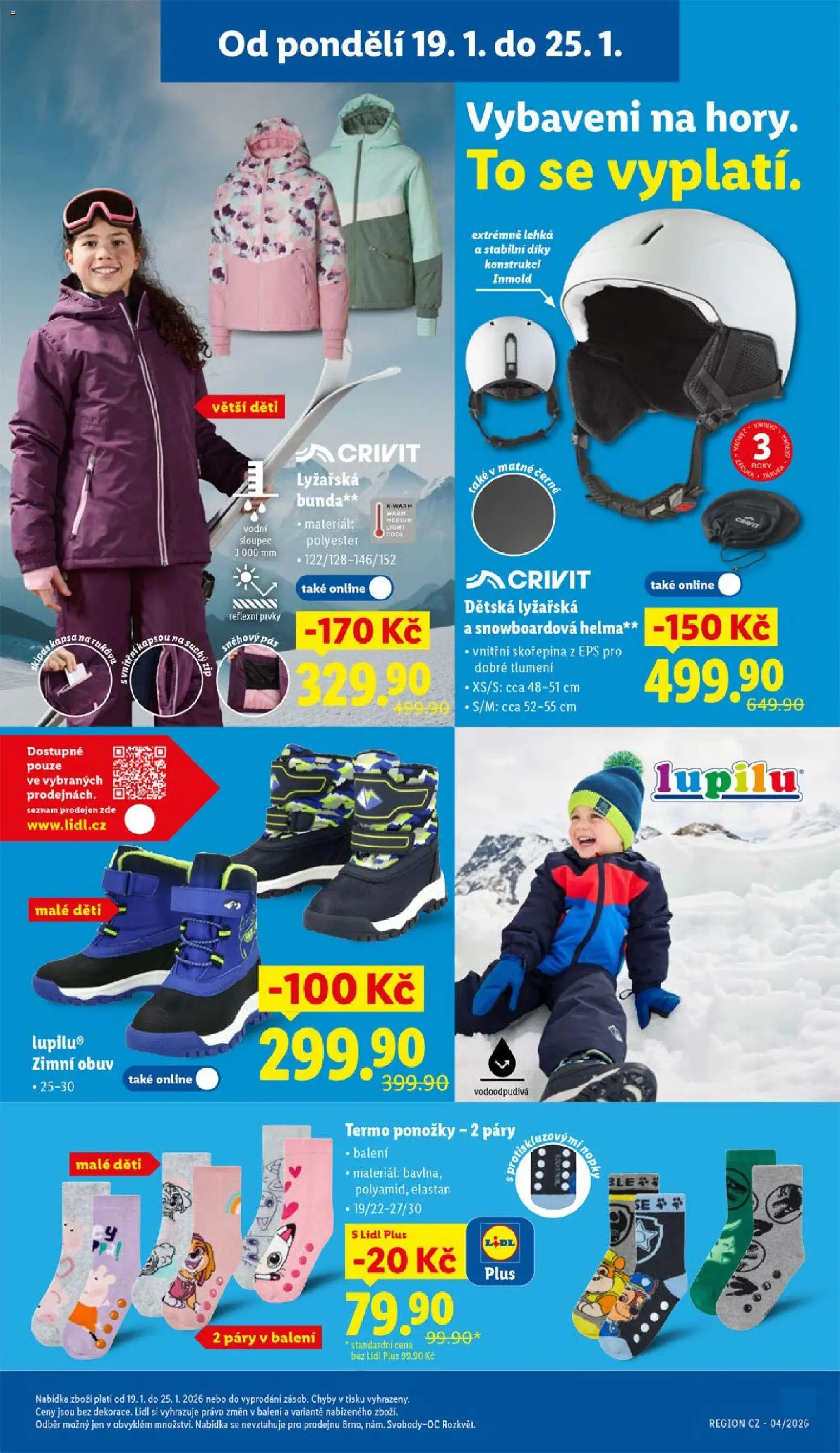 Lidl leták od 19.01.2026 | Strana: 7 | Produkty: Bunda, Ponožky, Helma, Obuv