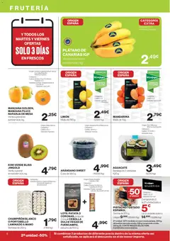 Vista previa Hipercor catálogo válido desde el 25.03.2026 | Página: 8 | Productos: Kiwi, Mandarinas, Manzana, Παγωμένο τσάι