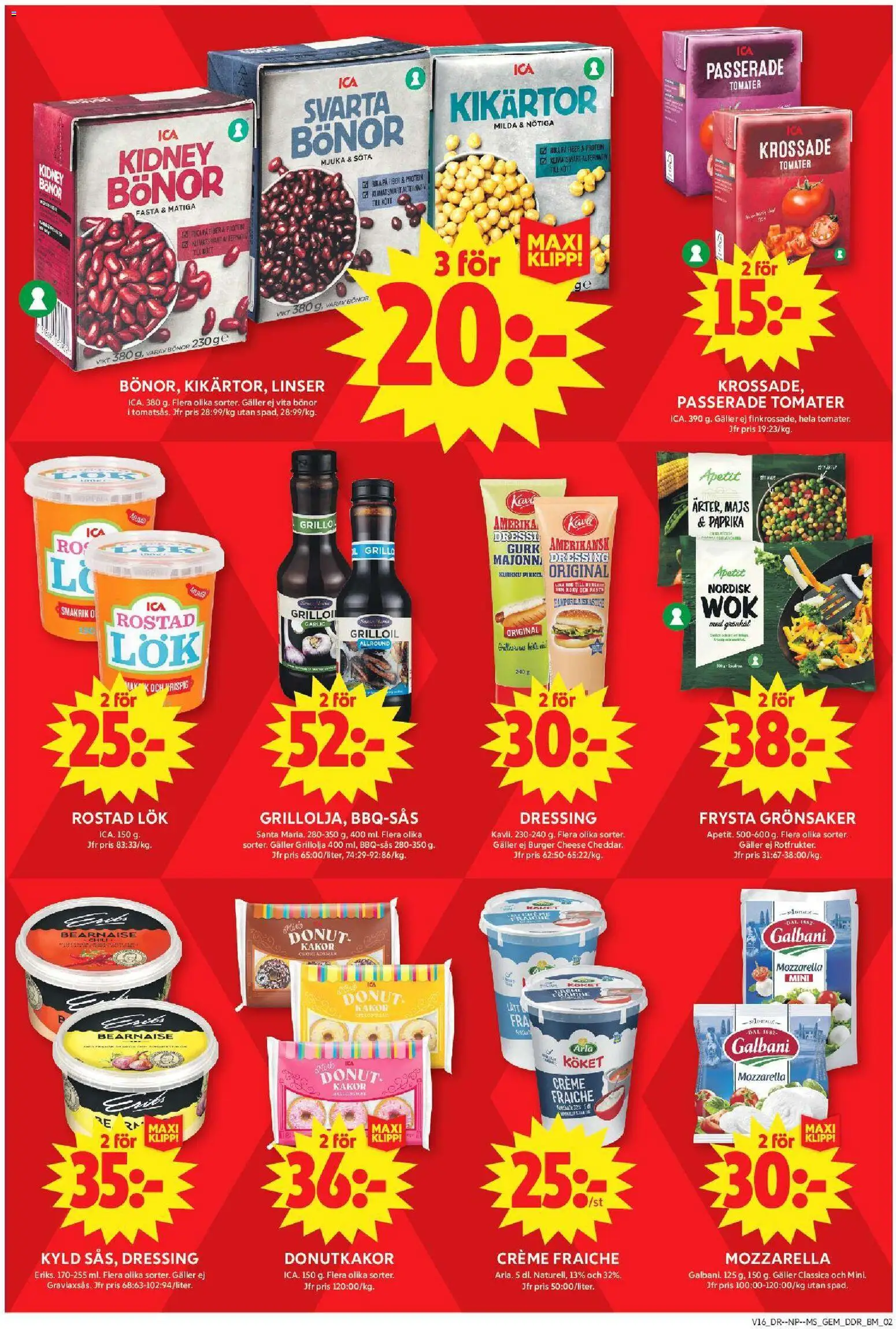 ICA Maxi reklamblad aktuell från 13.04.2026 | Sida: 6 | Produkter: Linser, Galler, Tomater, Bönor