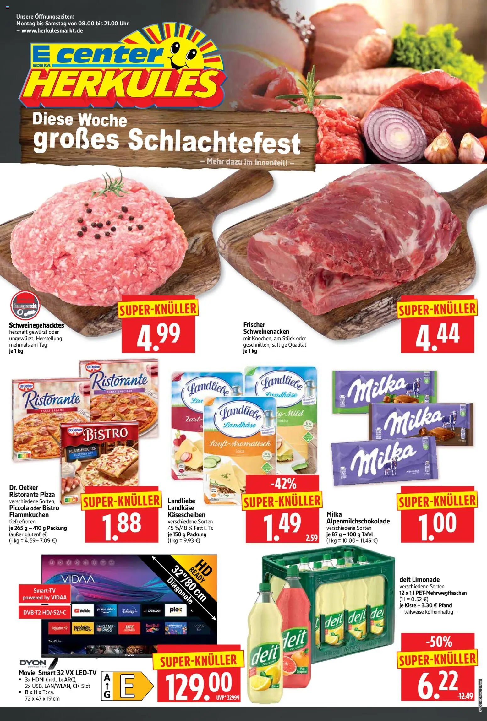 HERKULES Prospekt 	 – gültig ab 05.01.2026 | Seite: 3 | Produkte: Ristorante, Limonade, Pizza, Uhr
