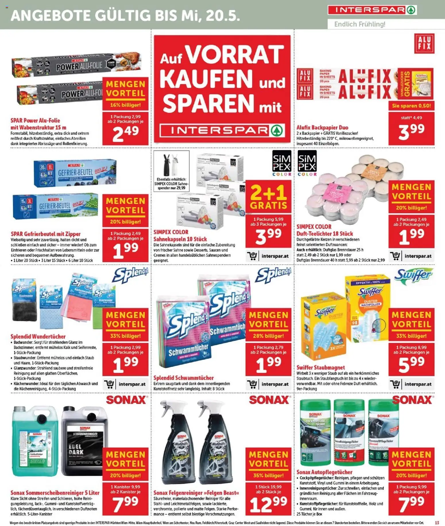 Interspar Flugblatt - Burgenland Sued gültig ab 30.04.2026 | Seite: 14 | Produkte: Sahne, Box, Duft