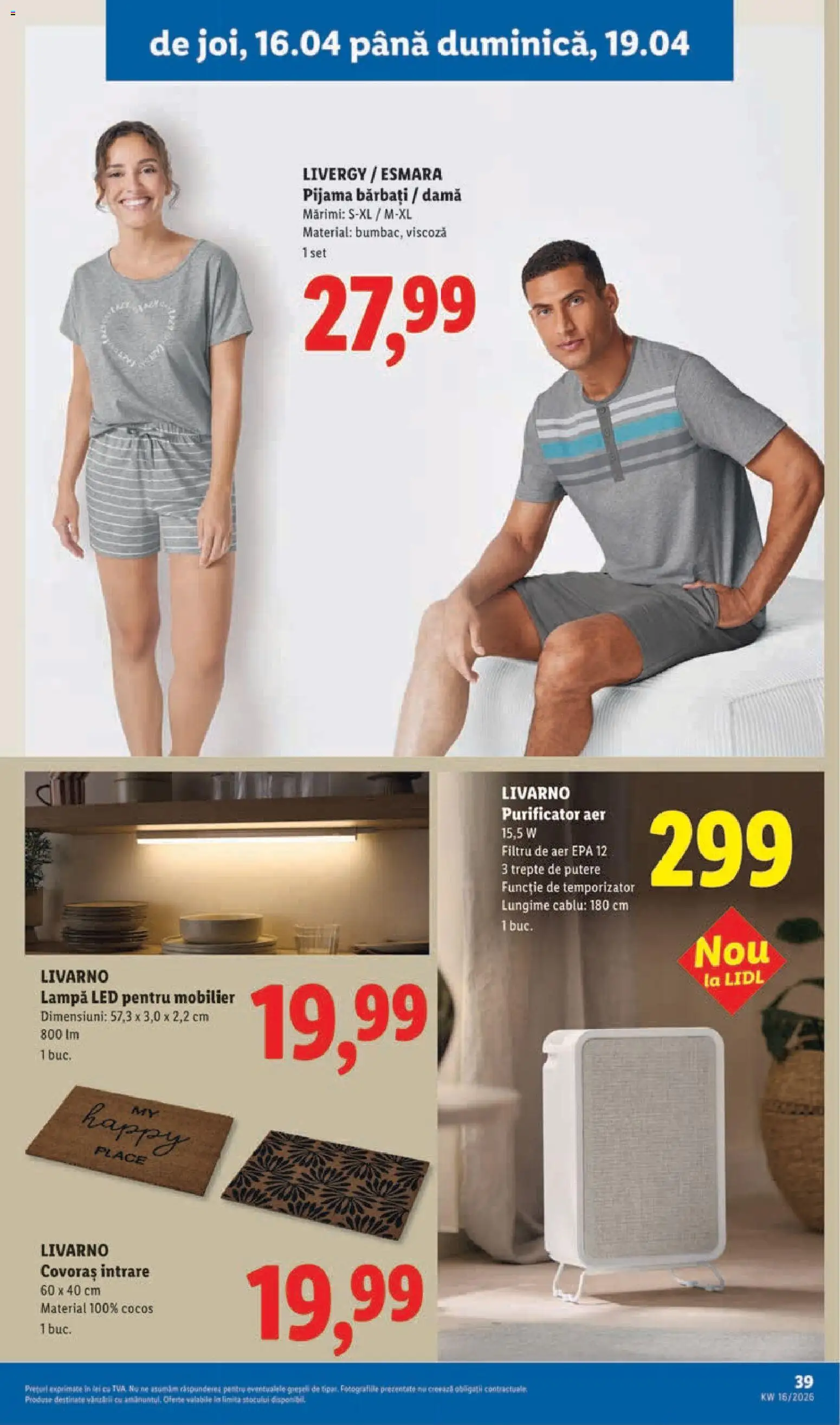 Noul catalog Lidl – valabil de la 14.04.2026 | Pagină: 39 | Produse: Cablu, Babak, Lampă, Bisiklet Aparatları