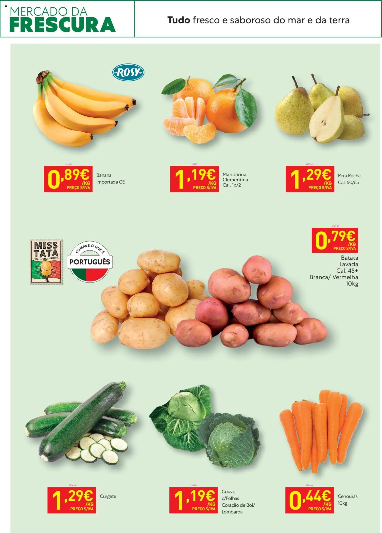 Recheio folheto │ válido de 06.01.2026 | Página: 5 | Produtos: Batata, Banana, Curgete, Couve