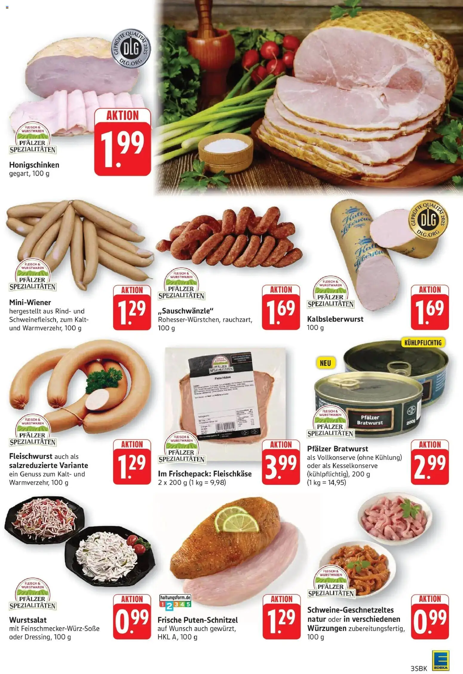 Edeka prospekt Walldorf	 – gültig ab 02.03.2026 | Seite: 3 | Produkte: Bratwurst, Putenschnitzel, Fleisch