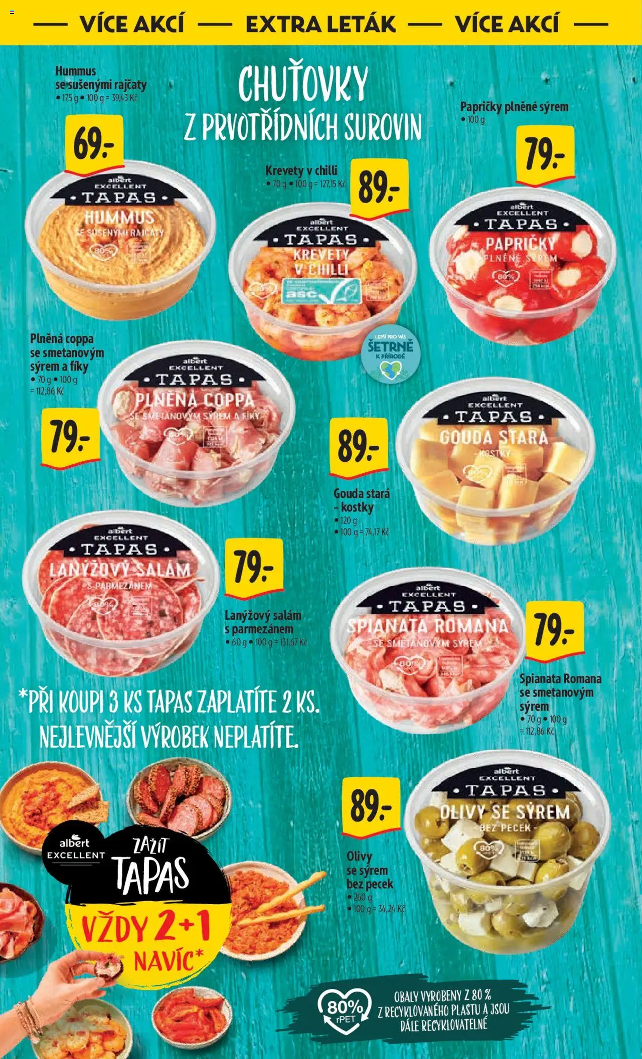 Albert leták - Hypermarket od 27.08.2025 | Strana: 42 | Produkty: Salám, Olivy, Kostky, Krevety