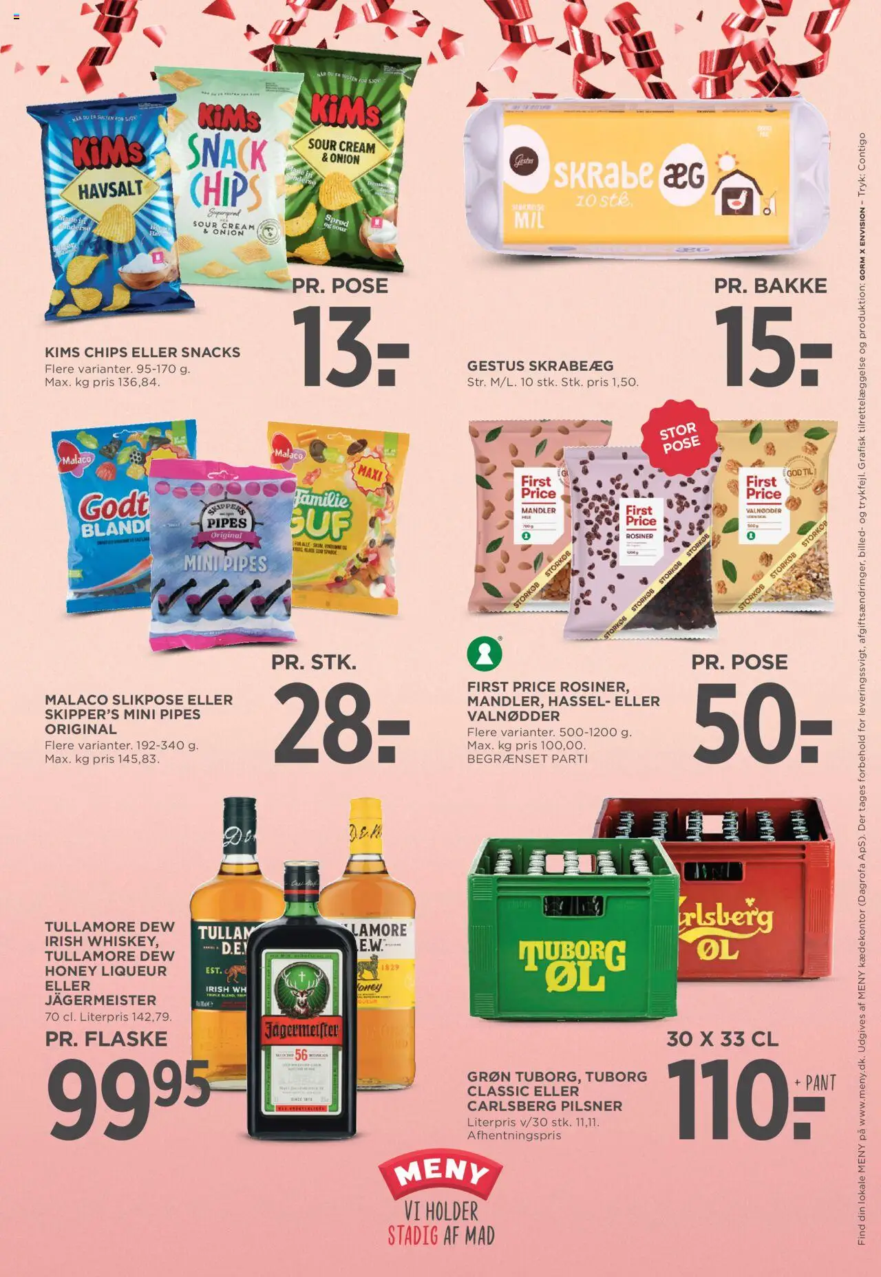 Meny Tilbudsavis gyldig fra 29.08.2025 | Side: 43 | Produkter: Valnødder, Chips, Rosiner, Mandler