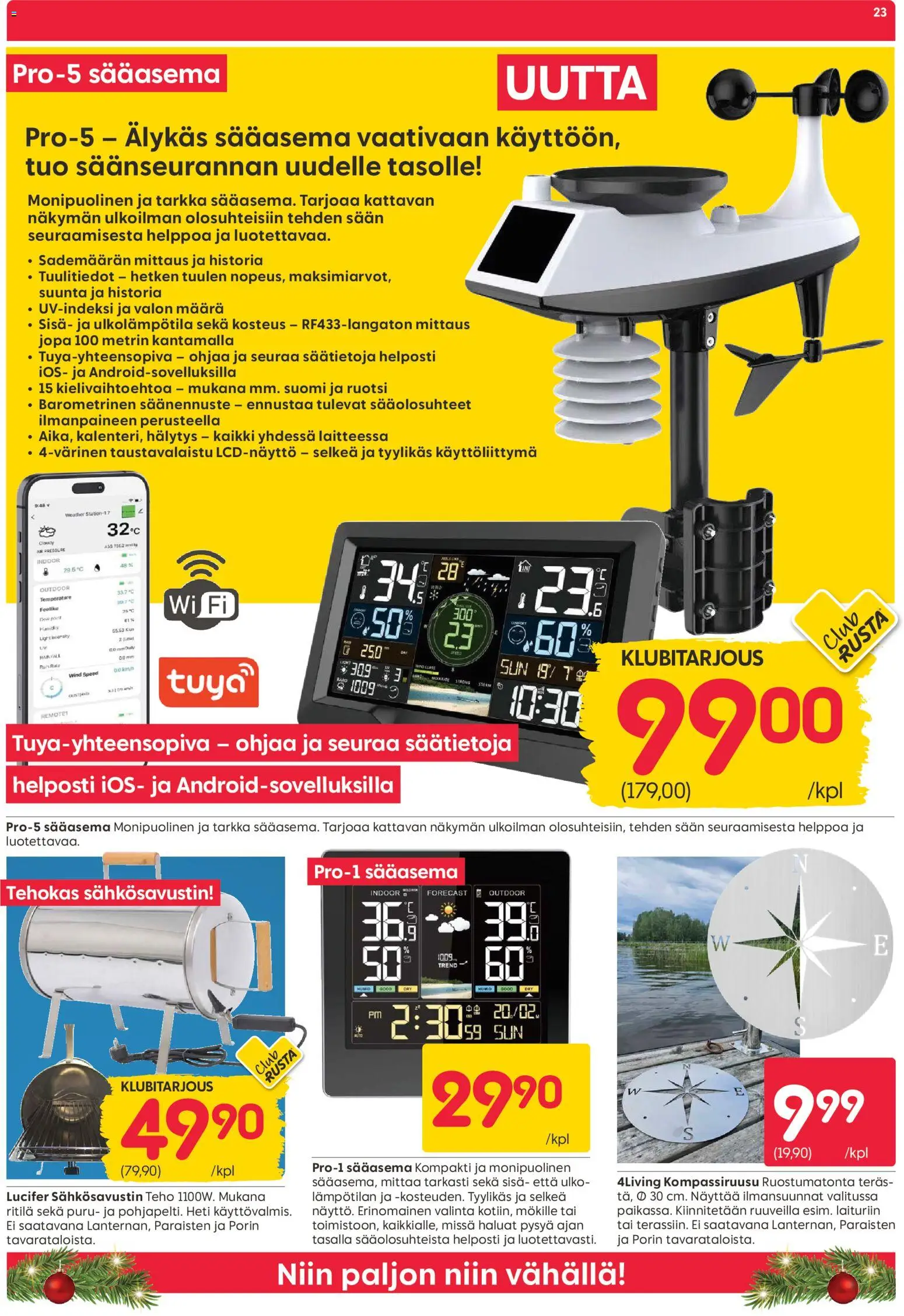 Rusta - Black Friday – voimassa 24.11.2025 alkaen | Sivu: 23 | Tuotteet: Ritilä, Sääasema