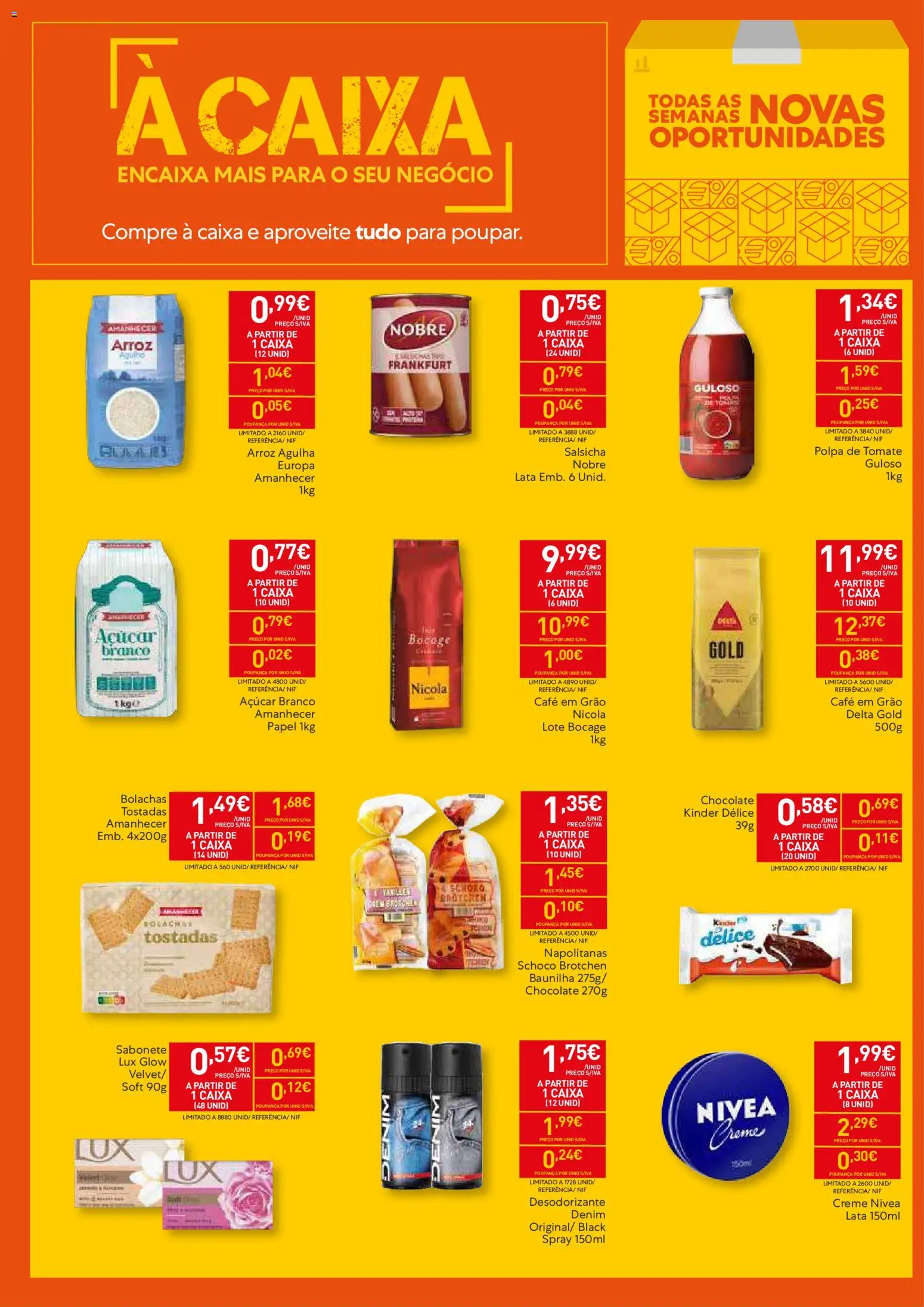 Recheio folheto Madeira │ válido de 24.02.2026 | Página: 2 | Produtos: Desodorizante, Salsicha, Caixa, Café