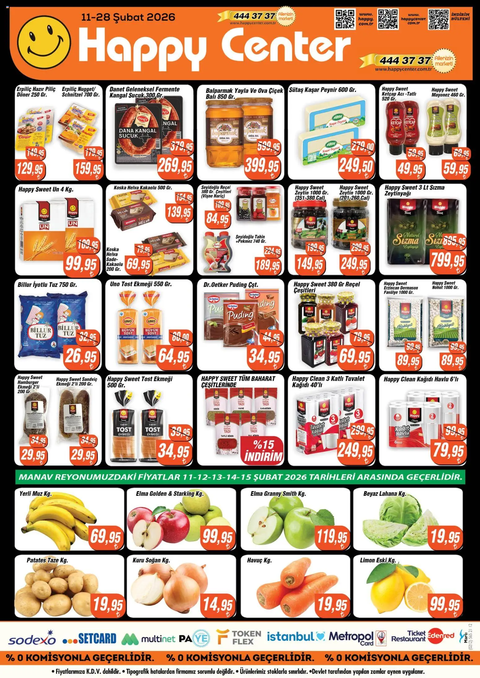 Happy Center Katalog - 11.02.2026 tarihinden itibaren geçerlidir | Sayfa: 8 | Ürünler: Fasulye, Elma, Mayonez, Sucuk