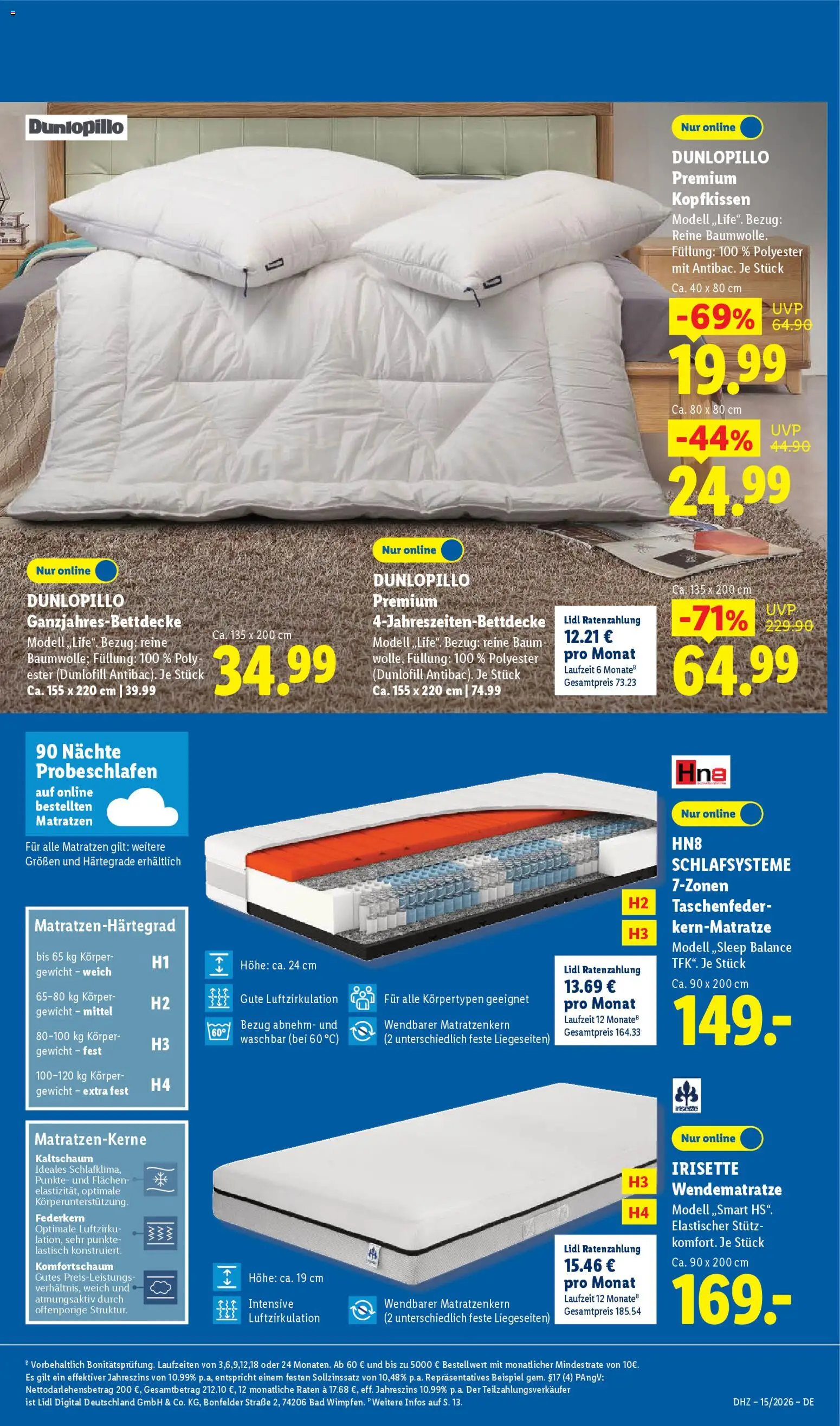 Lidl Prospekt – gültig ab 07.04.2026 | Seite: 7 | Produkte: Gewicht, Kopfkissen