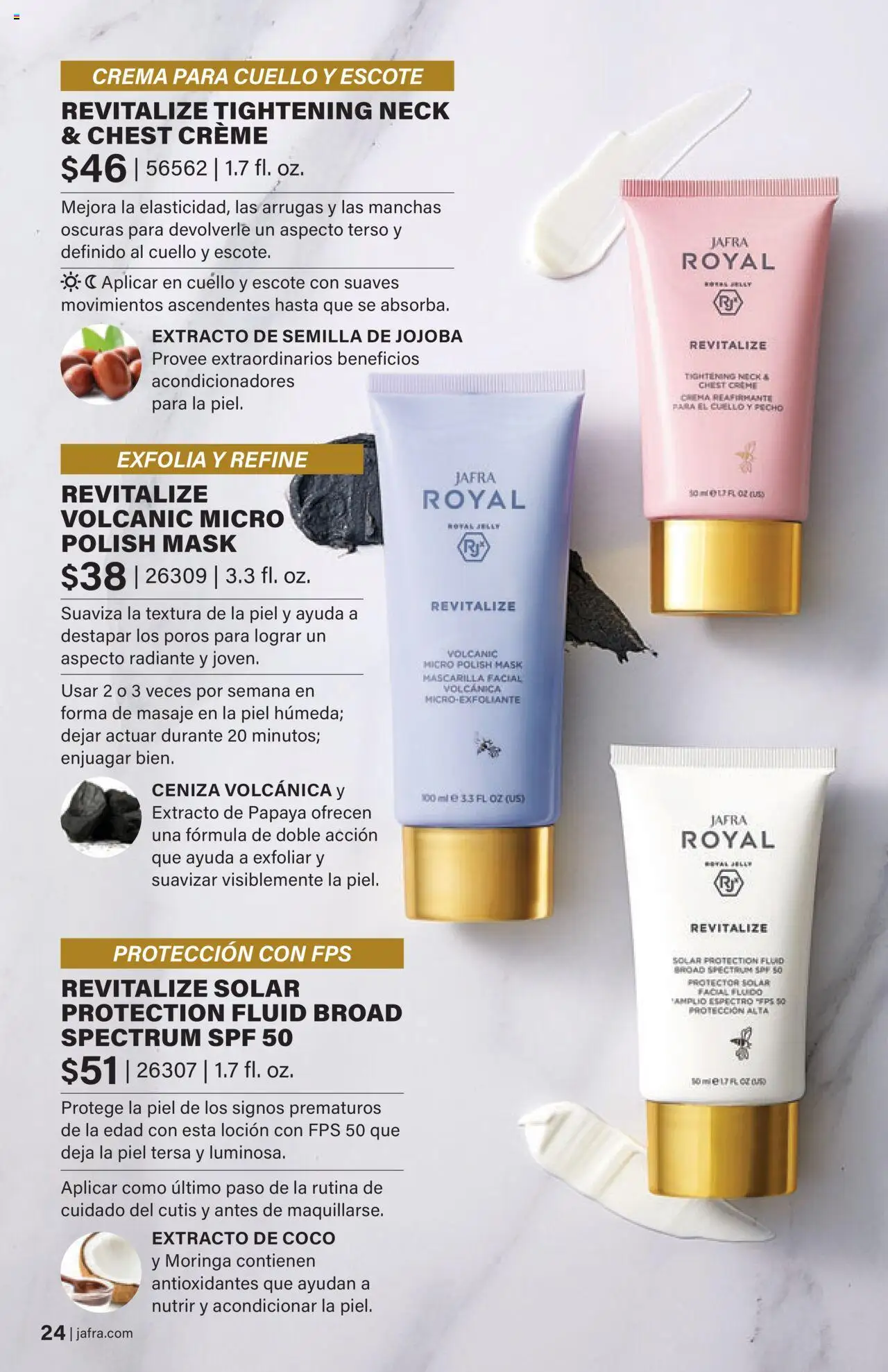 JAFRA folleto │ válido desde el 01.08.2025 | Página: 24 | Productos: Protector solar, Mascarilla facial, Τυρόπιτα, Crema
