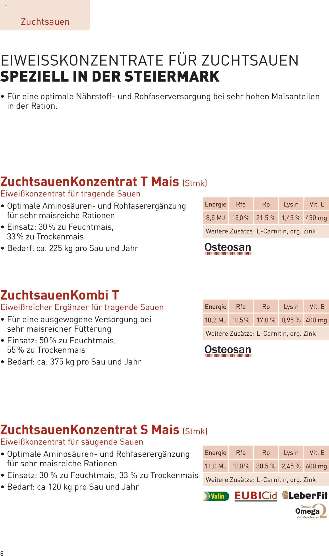 Lagerhaus Prospekt Zuchtsau & Ferkel gültig ab 14.03.2025 | Seite: 8