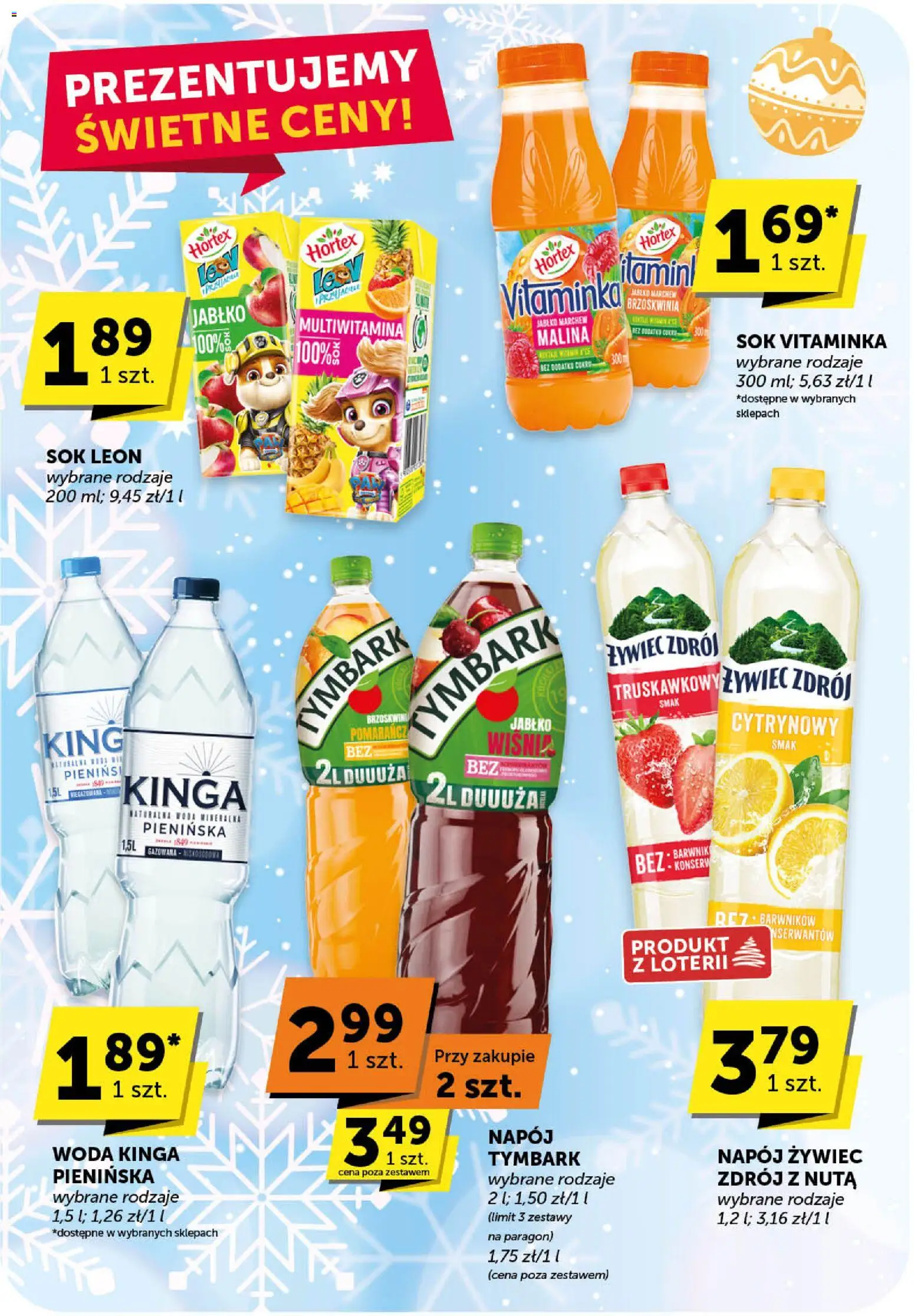 ABC Gazetka od 27.11.2025 | Strona: 42 | Produkty: Brzoskwinia, Malina, Wiśnie, Woda