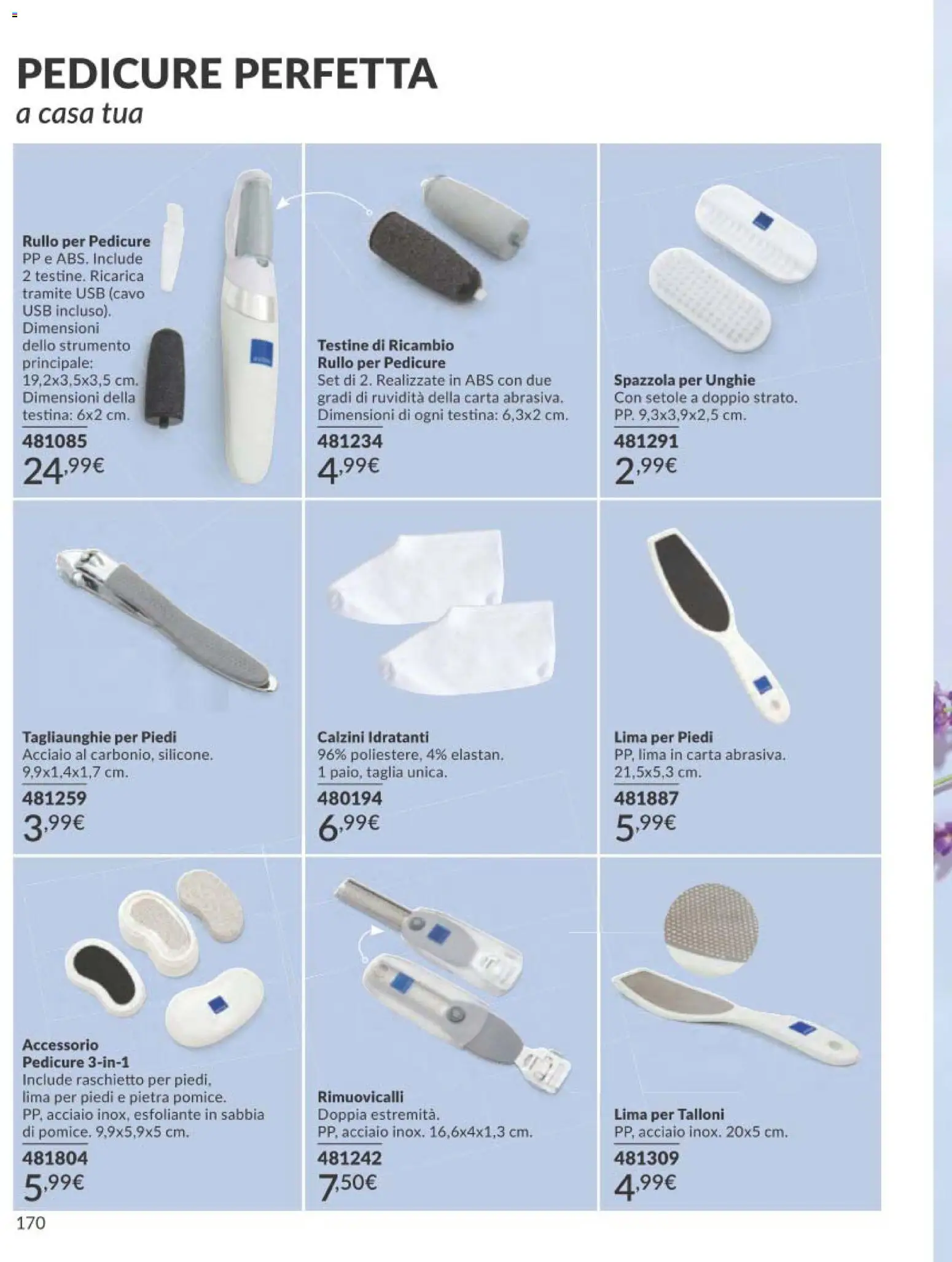 Volantino Avon del 01.03.2026 | Pagina: 170 | Prodotti: Spazzola, Rullo, Lima, USB