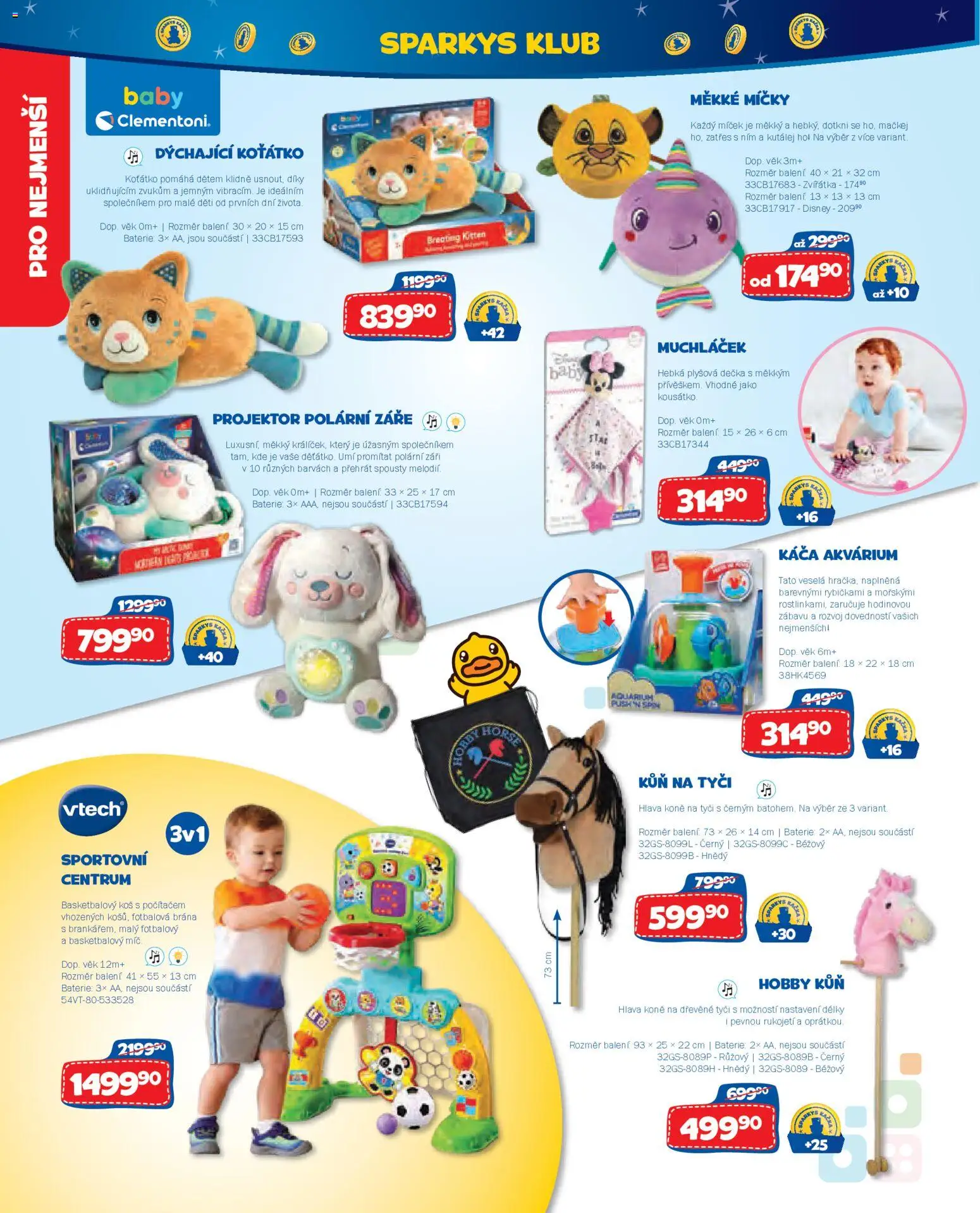 Sparkys katalog Léto 2026 od 01.05.2026 | Strana: 28 | Produkty: Basketbalový míč, Projektor, Baterie, Koš