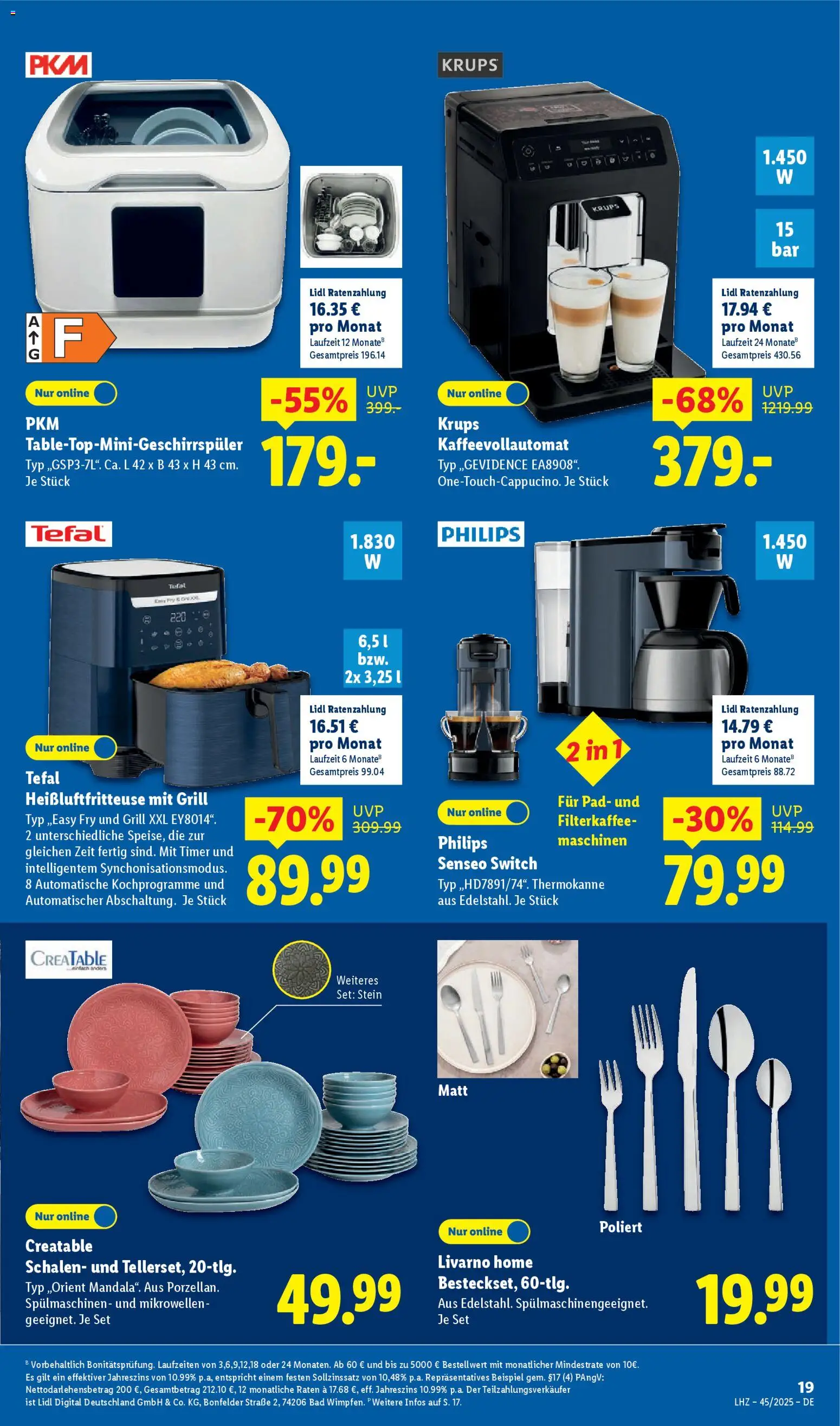 Lidl Prospekt Heppenheim – gültig ab 03.11.2025 | Seite: 39 | Produkte: Philips, Krups, Senseo, Heißluftfritteuse