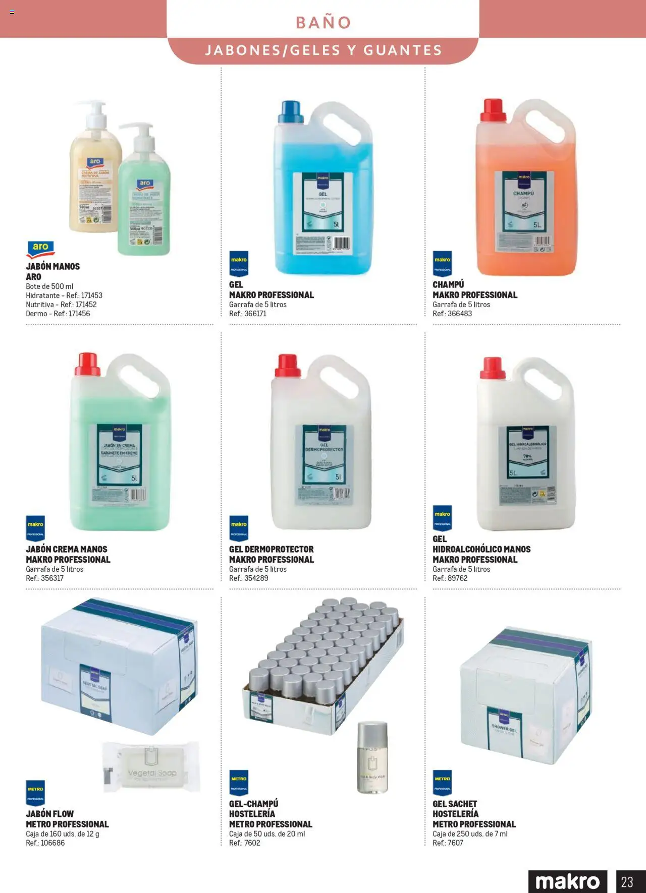 Makro - Catálogo Limpieza │ válido desde el 13.03.2025 | Página: 23 | Productos: Champú, Crema, Caja, Baño