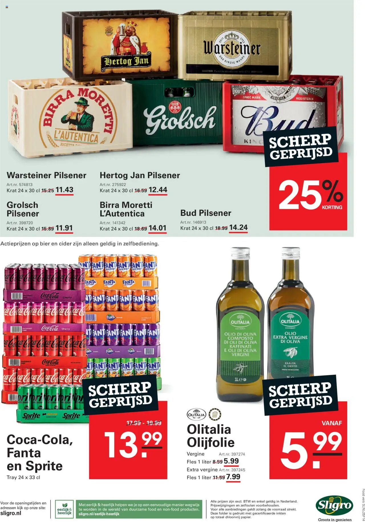 {H1} | Pagina: 28 | Producten: Bier, Olijfolie, Coca Cola, Fanta