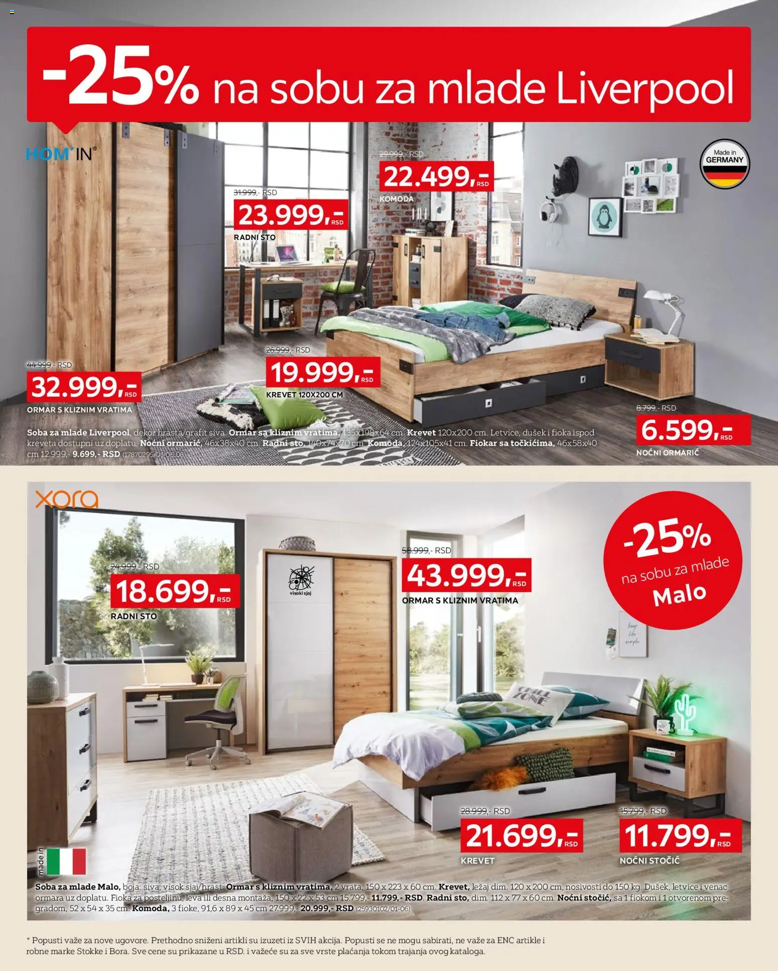 Lesnina XXXL katalog - važi od 03.11.2025 | Strana: 6 | Proizvode: Krevet, Komoda, Sto, Radni sto