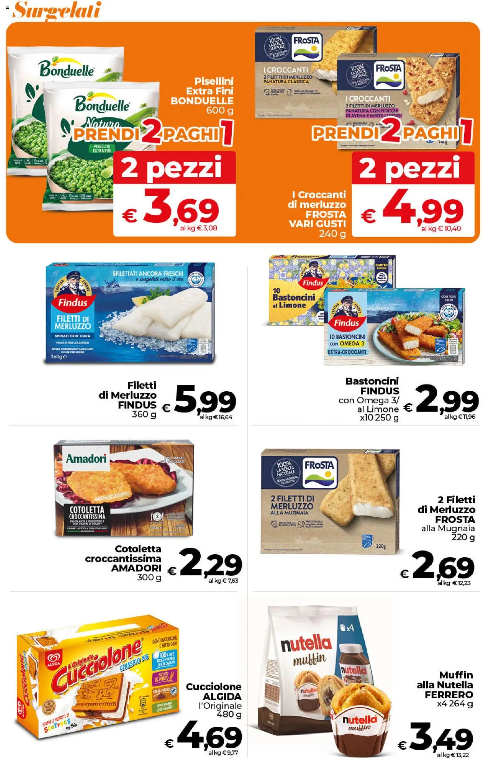 Volantino Ipercoop del 24.02.2026 | Pagina: 28 | Prodotti: Merluzzo, Fiocchi, Limone, Nutella