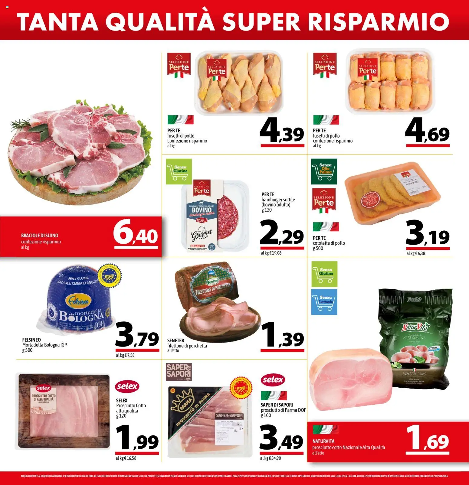 Volantino A&O del 13.11.2025 | Pagina: 4 | Prodotti: Bovino, Prosciutto di Parma, Tè, Olio