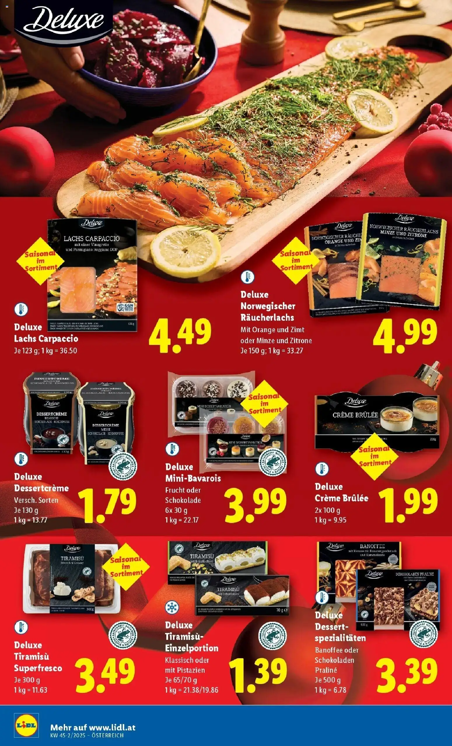 Lidl Flugblatt - Jenbach, Eferding, Dornbirn gültig ab 06.11.2025 | Seite: 4 | Produkte: Zitrone, Creme, Schokolade